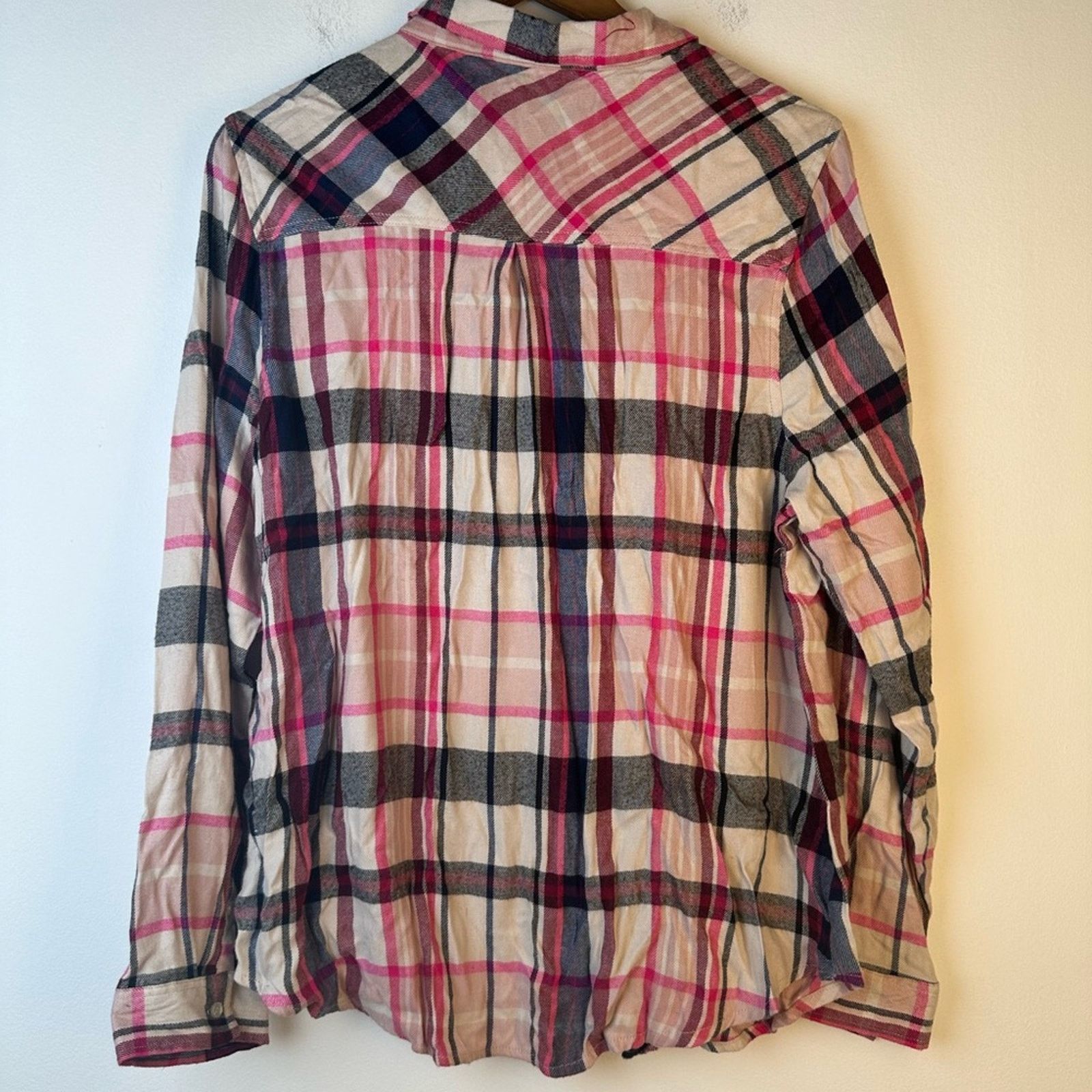Wrangler Wrangler Plaid Button Front Top Size XL / US 12-14 / IT 48-50 - 3 Thumbnail