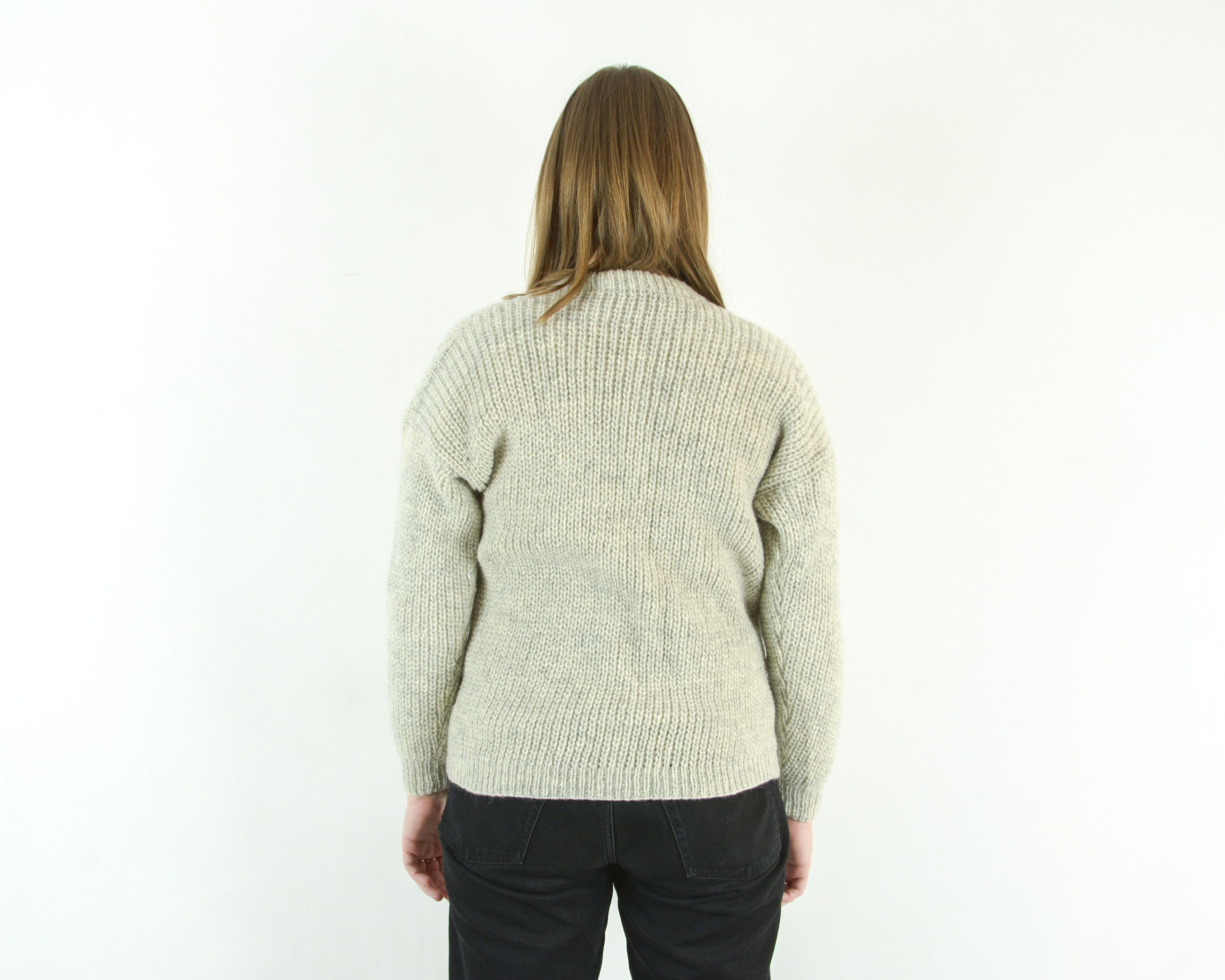 Handmade × Vintage Handmade Wool Cardigan Sweater Button Up Jacket Authentic Size L / US 10 / IT 46 - 4 Thumbnail