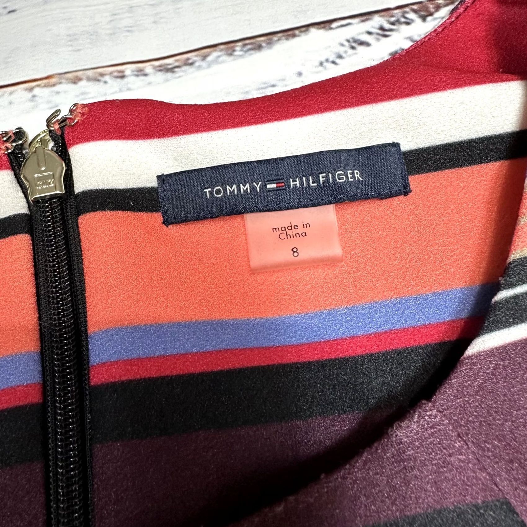 Tommy Hilfiger Tommy Hilfiger Multicolor Stripe Bodycon Dress Sleeveless Mini Summer Sz 8 Size M / US 6-8 / IT 42-44 - 4 Thumbnail