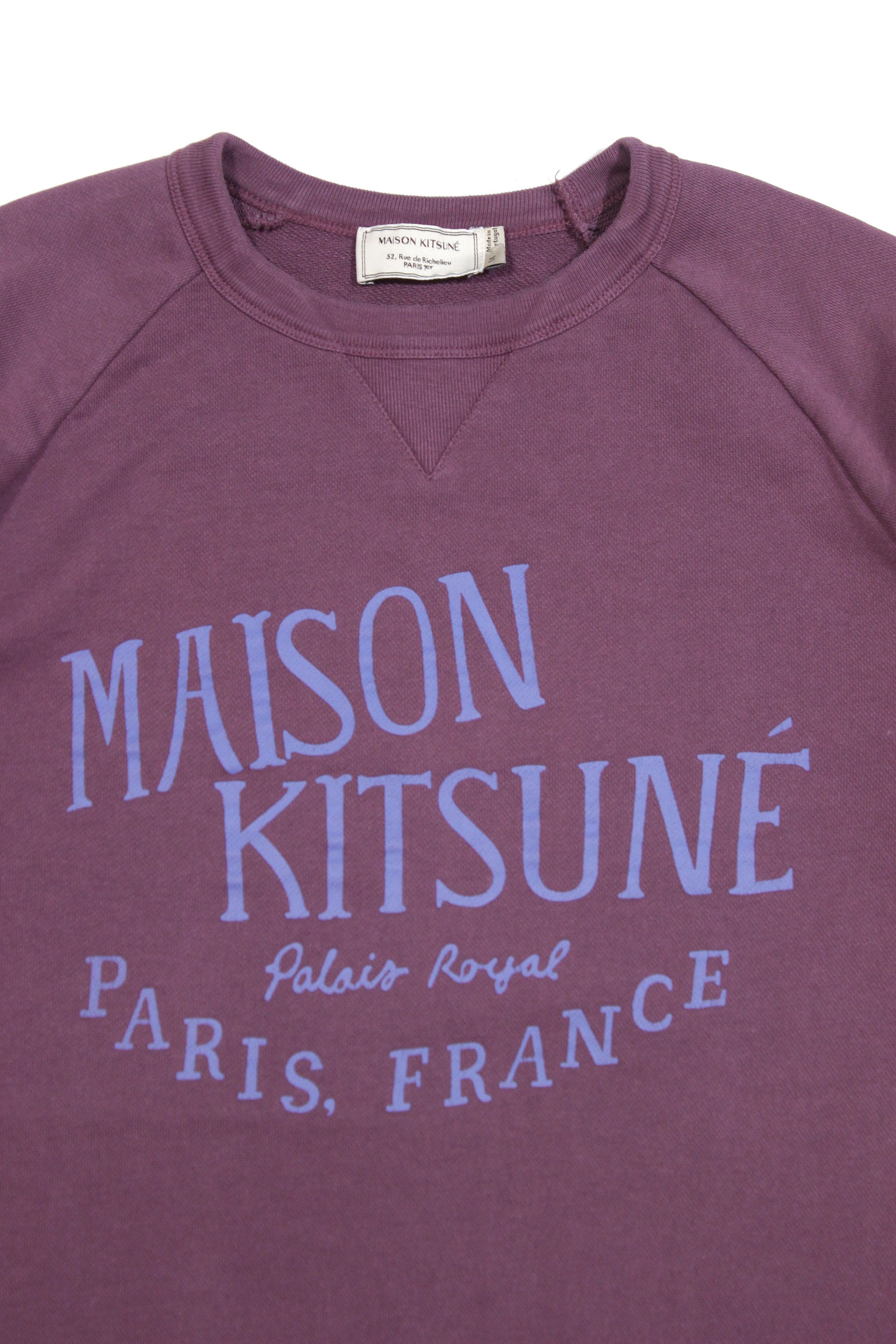 Maison Kitsune Big Logo Paris France Crewneck Sweatshirt Size US M / EU 48-50 / 2 - 3 Thumbnail