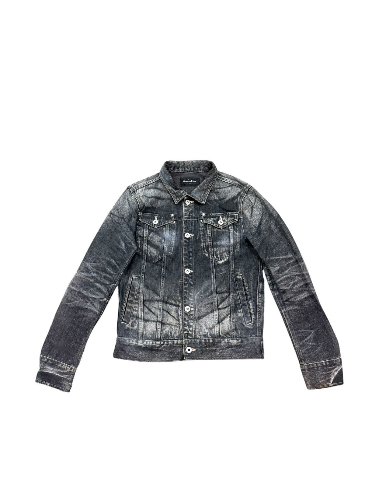 Tornado Mart RARE TORNADO MART DARK SHADOW ZEBRA DENIM JACKET Size US M / EU 48-50 / 2 - 1 Thumbnail