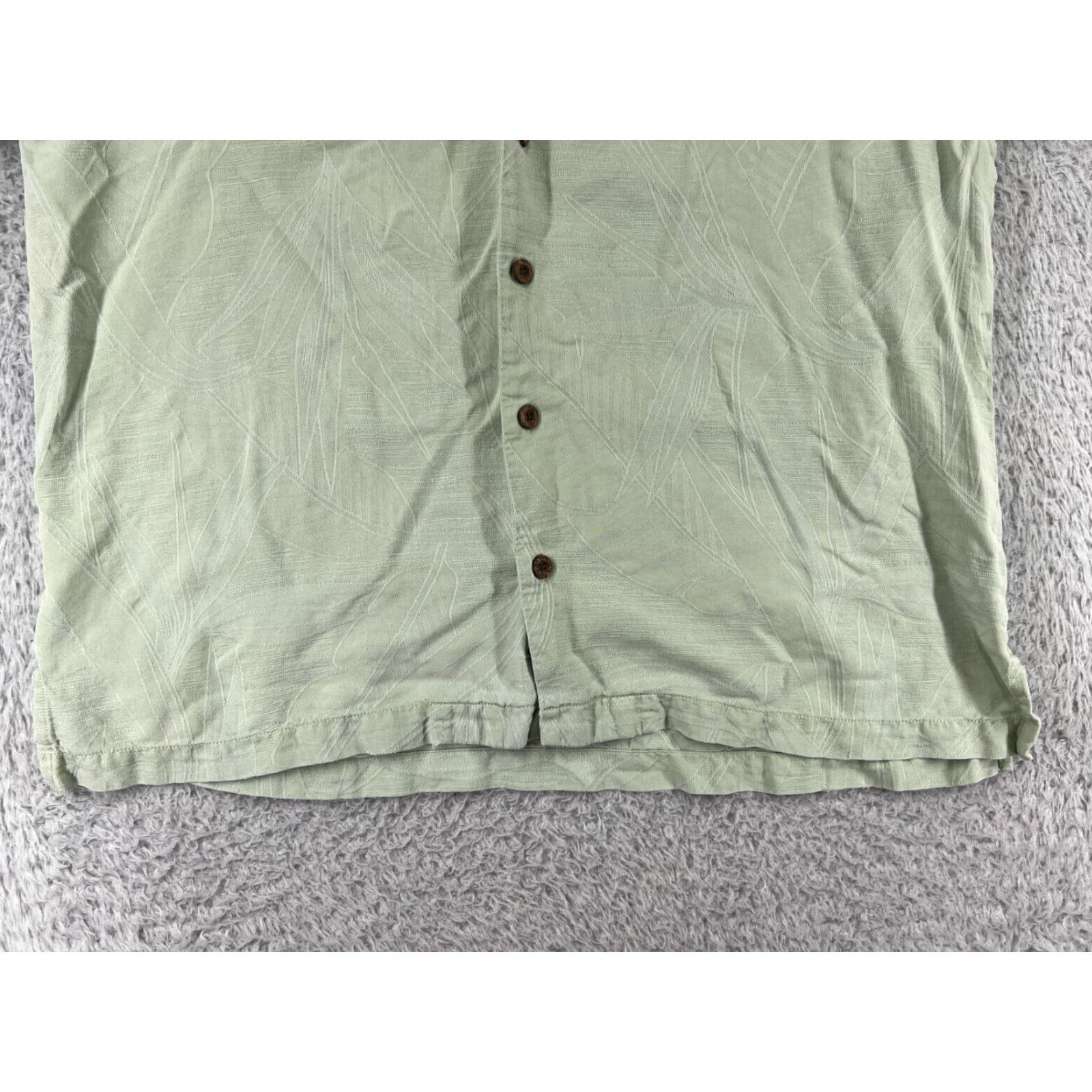 Tommy Bahama Tommy Bahama Shirt Mens Large Green Bird Of Paradise Floral 100% Silk Hawaiian Shirt Mens Large Green Floral Aloha Beach Resort Silk Button-Up Casual Size US L / EU 52-54 / 3 - 5 Thumbnail