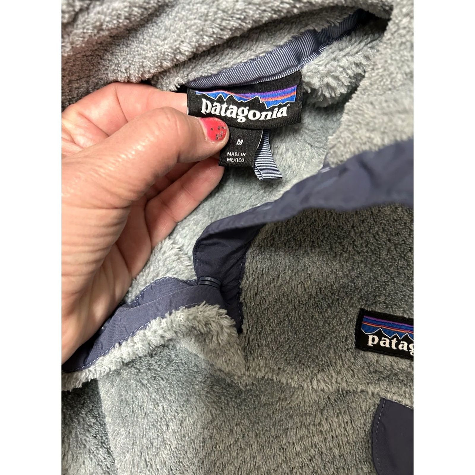 Patagonia Patagonia Re-Tool Snap-T Fleece Pullover Women’s Size M Gray Purple Logo Solid Mid-Length Jacket/Coat Long Sleeve Pullover Size M / US 6-8 / IT 42-44 - 4 Thumbnail
