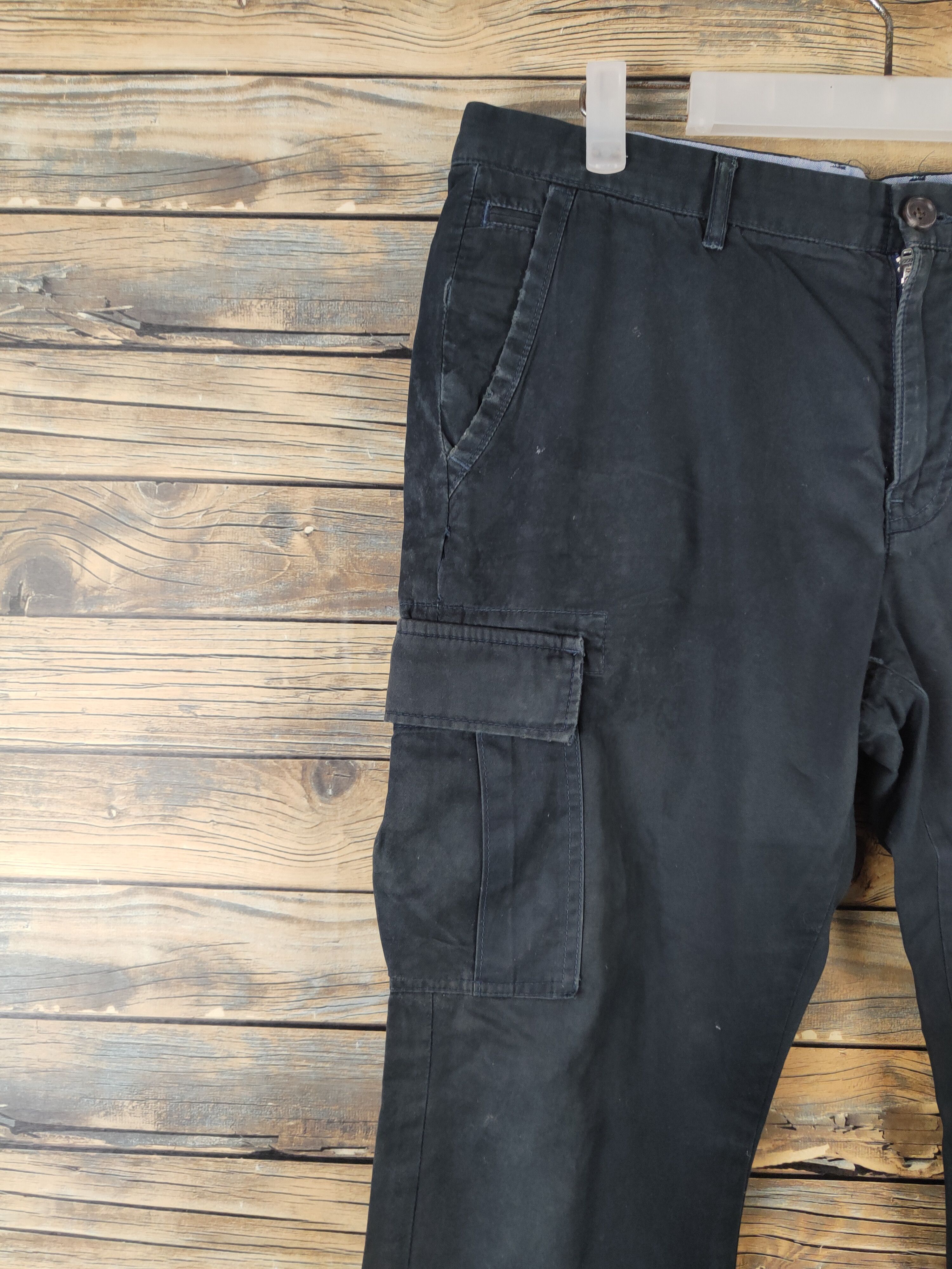 Japanese Brand DL Crowded Black Multipocket Tactical Cargo Pants #1399 Size US 32 / EU 48 - 3 Thumbnail