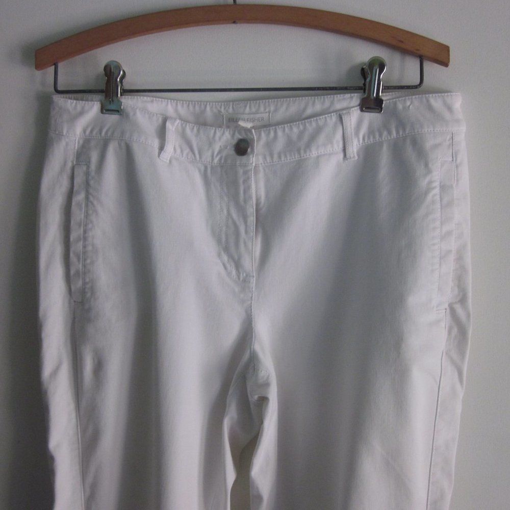 Eileen Fisher Eileen Fisher White Jeans Size S (6) Size 28" / US 6 / IT 42 - 3 Thumbnail