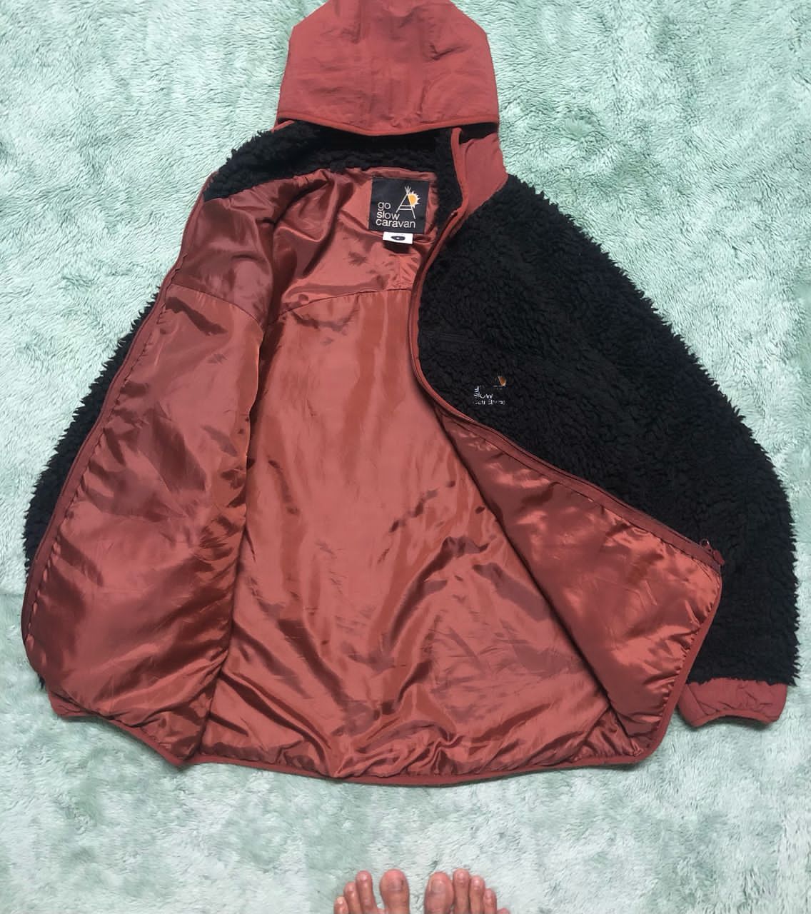 go slow caravan GO SLOW CARAVAN DEEP PILE FLEECE HOODIE ZIPPER JACKET Size US M / EU 48-50 / 2 - 3 Thumbnail