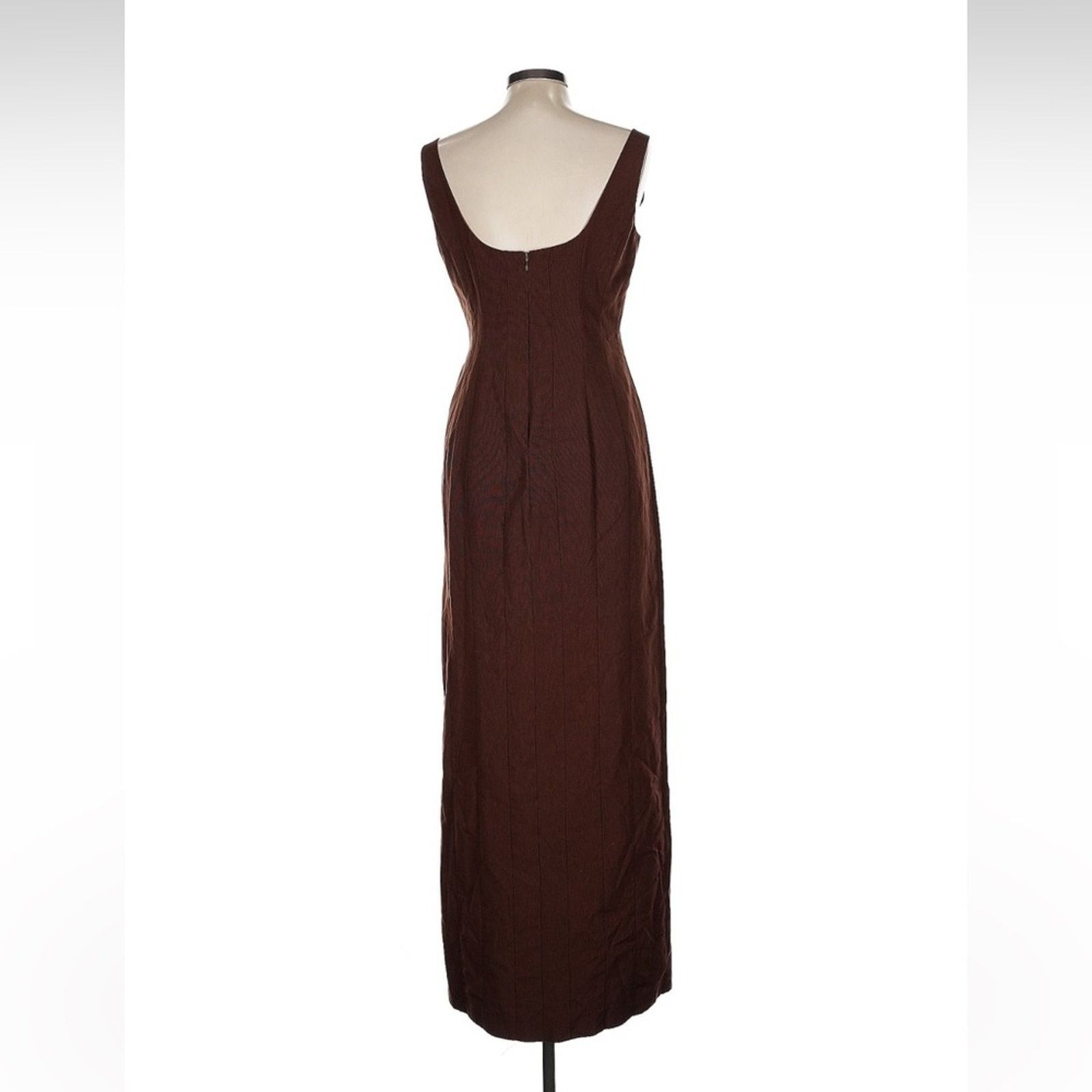 Staud Staud Portrait Dress - Size 12 - Chocolate Brown Size XL / US 12-14 / IT 48-50 - 4 Thumbnail