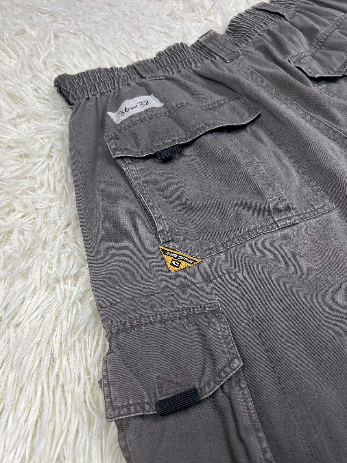 Japanese Brand Chevre Denim Cargo Short Pants Size US 37 - 6 Thumbnail