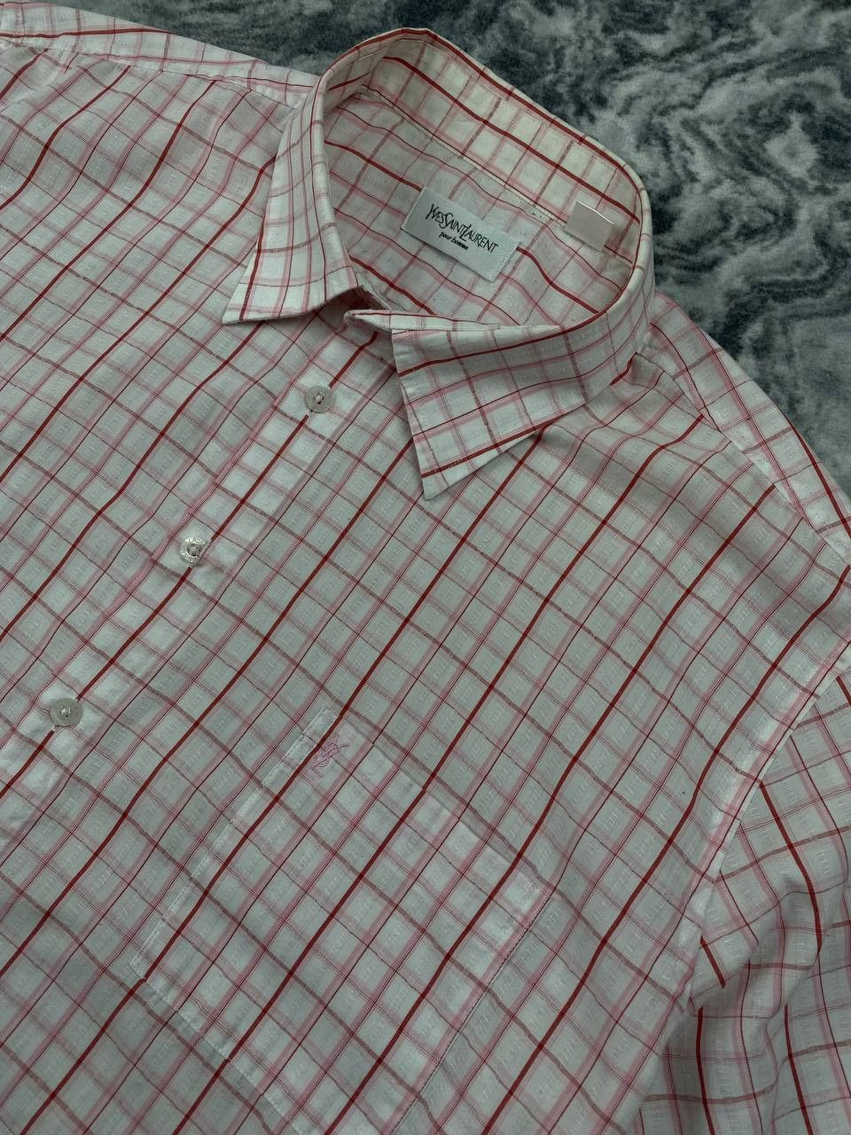 Yves Saint Laurent Yves Saint Laurent YSL Short Sleeve Shirt Buttons Size US XXL / EU 58 / 5 - 3 Thumbnail