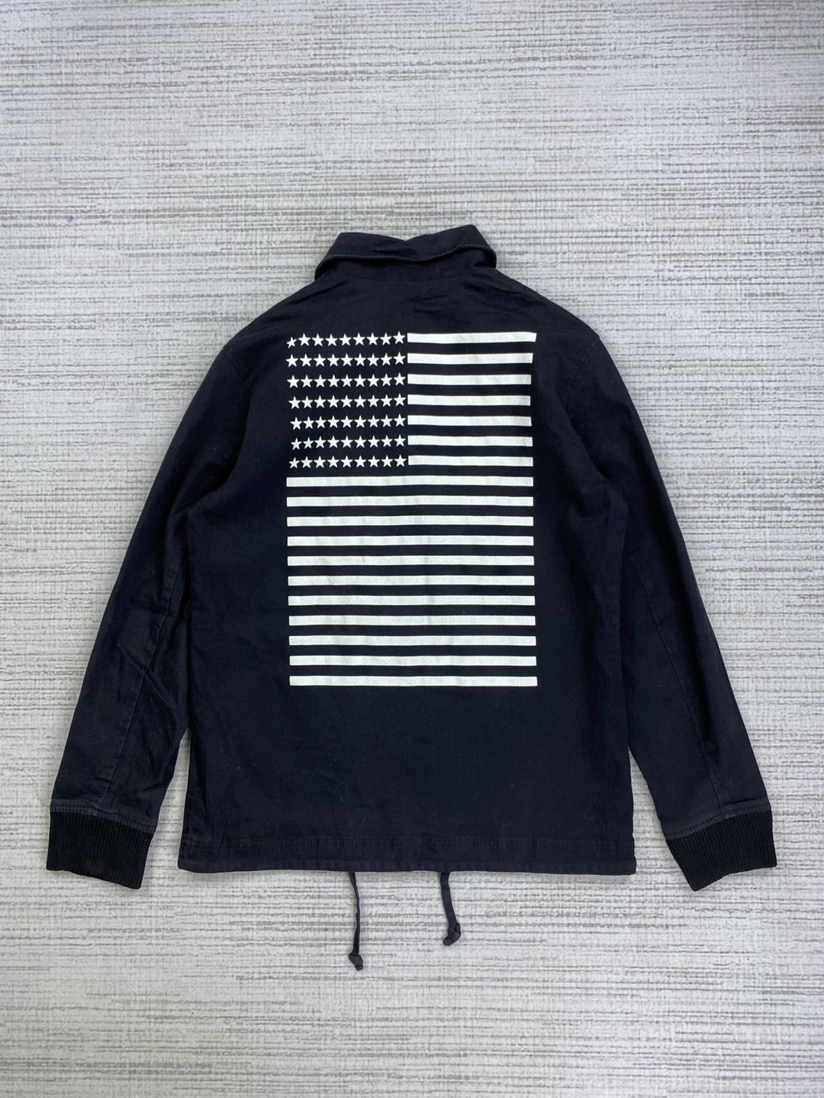 If Six Was Nine × Vintage Vintage BLUE Japan By Mangrove American Flag Coach Jacket Size US M / EU 48-50 / 2 - 1 Thumbnail