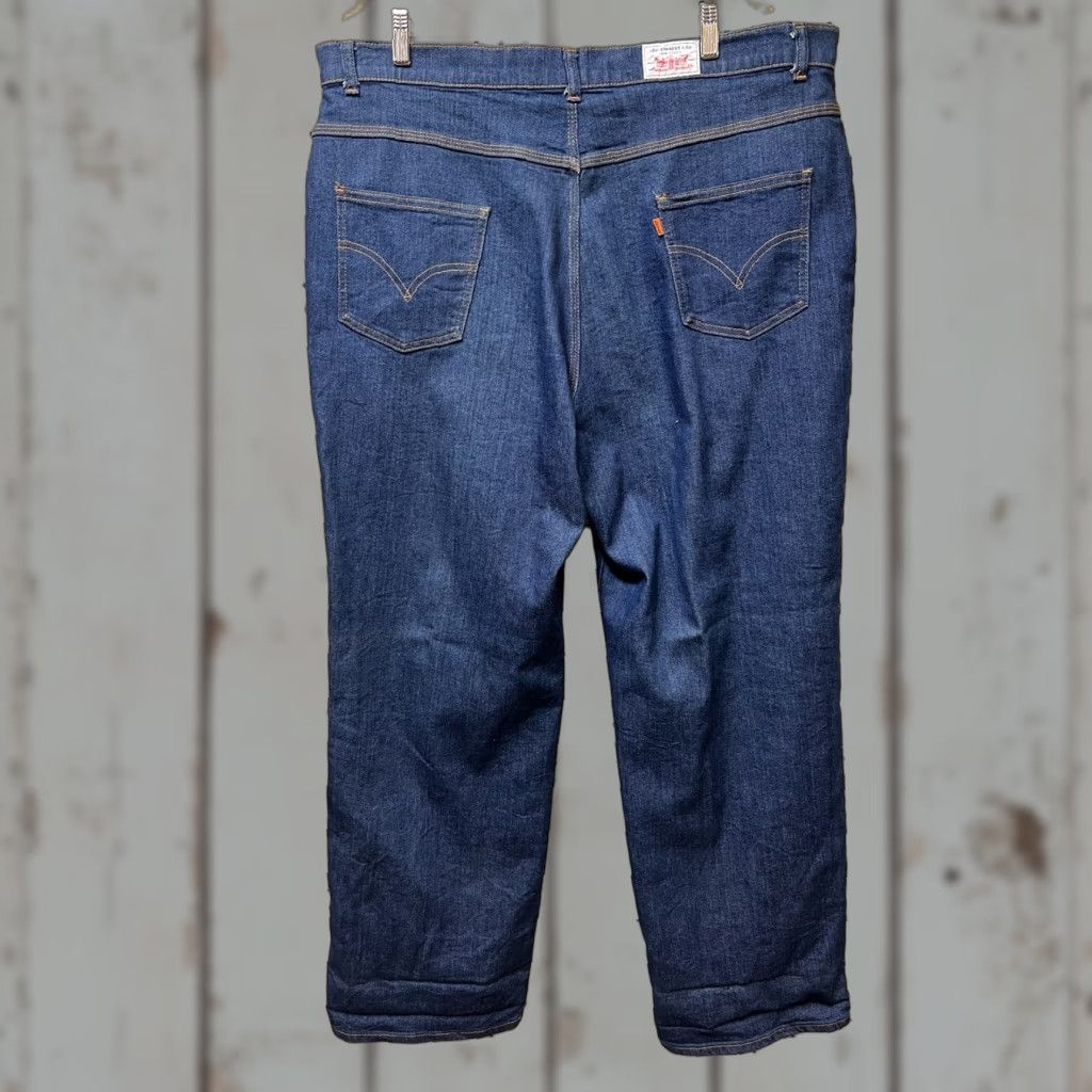 Levi's VINTAGE Levi’s Orange Tab Plowboy Jeans 42x34 Straight Leg High Waist Men Regular 34 In Blue Cotton Denim Jeans Size US 42 / EU 58 - 1 Thumbnail