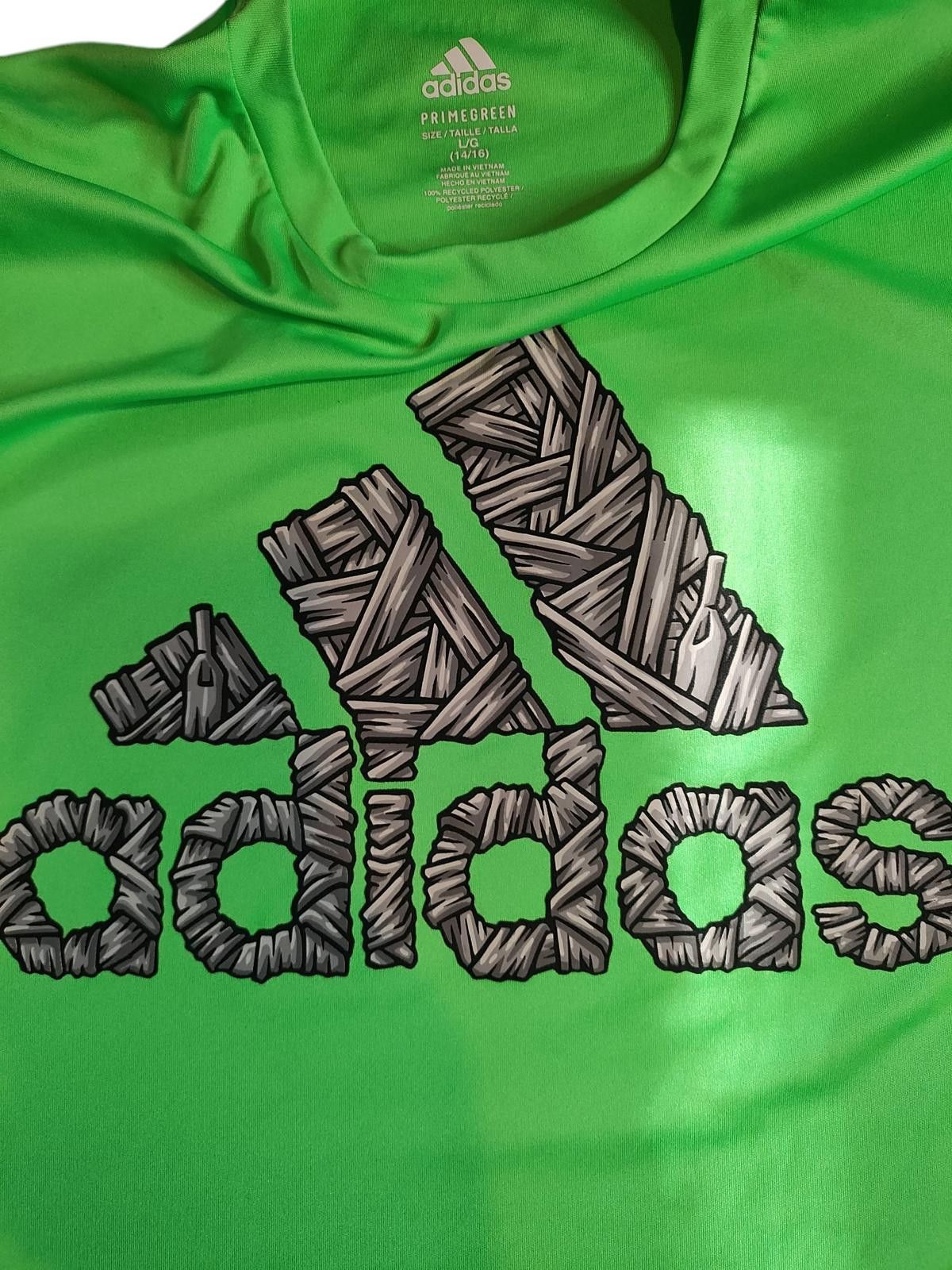 Adidas Adidas Kids' Green Short Sleeve Activewear T-Shirt Size US L / EU 52-54 / 3 - 4 Thumbnail