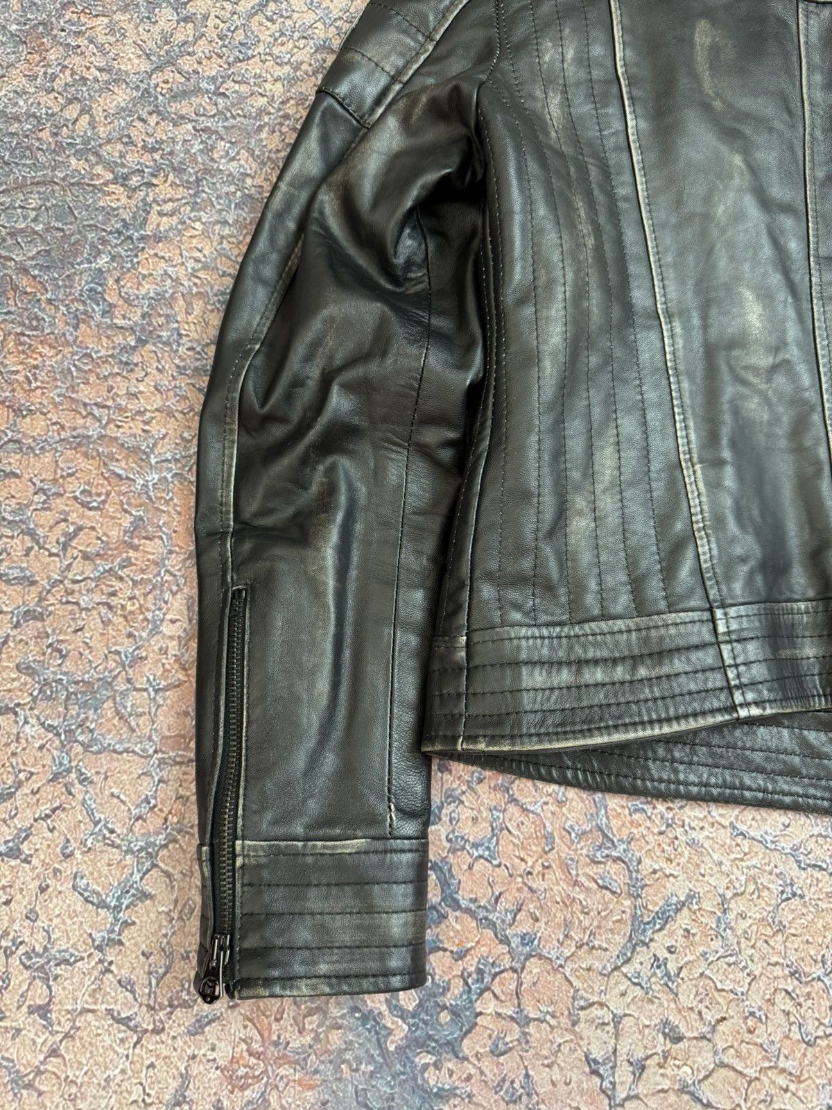 Harley Davidson Vintage Y2K Leather Jacket Bomber Opium Red Bul Style Size M / US 6-8 / IT 42-44 - 9 Thumbnail
