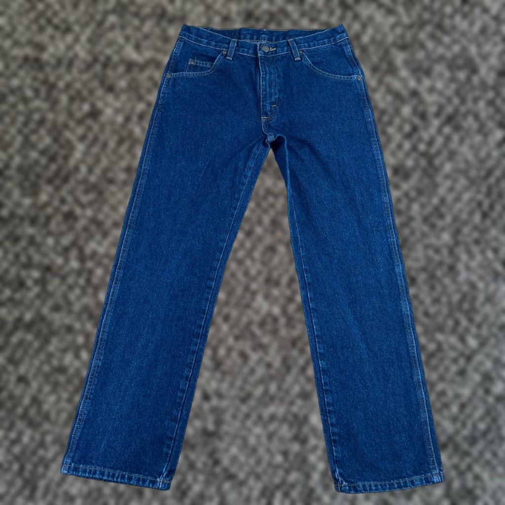Wrangler Wrangler Jeans Mens 32x30 Regular Fit Straight Leg Blue Denim Workwear Rodeo Wrangler 96501MR Pants N/A Size US 32 / EU 48 - 1 Thumbnail