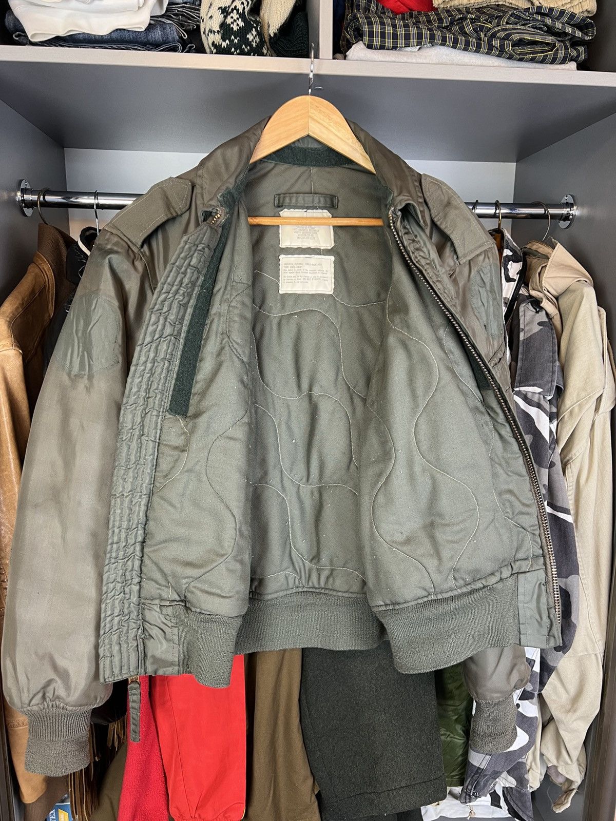 Other VINTAGE FADED FLYERS JACKET BOMBER FLIGHT CWU 45 punk rock Size US M / EU 48-50 / 2 - 17 Thumbnail