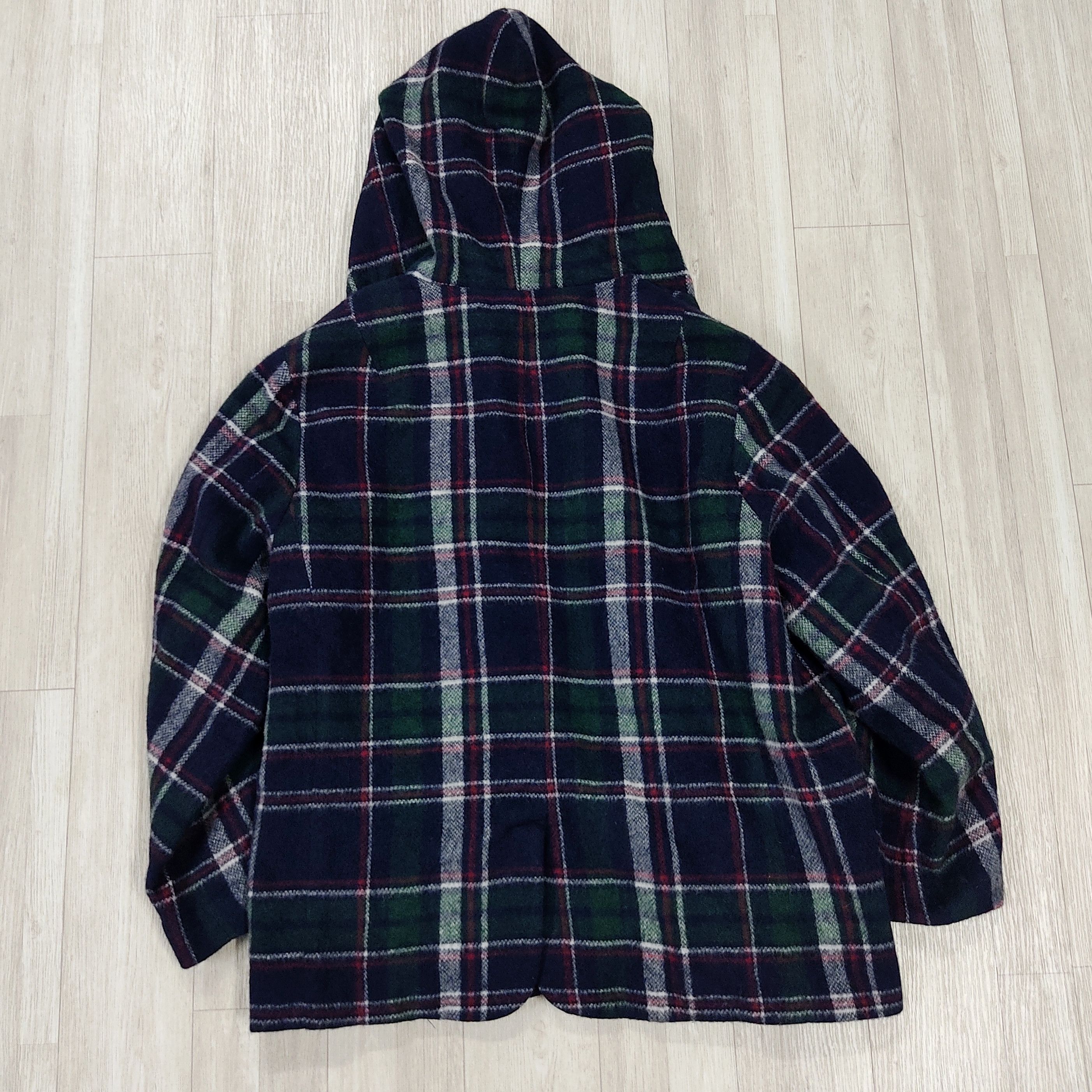 Frapbois Frapbois Plaid Hood Button Up Wool Jacket Size US M / EU 48-50 / 2 - 10 Thumbnail