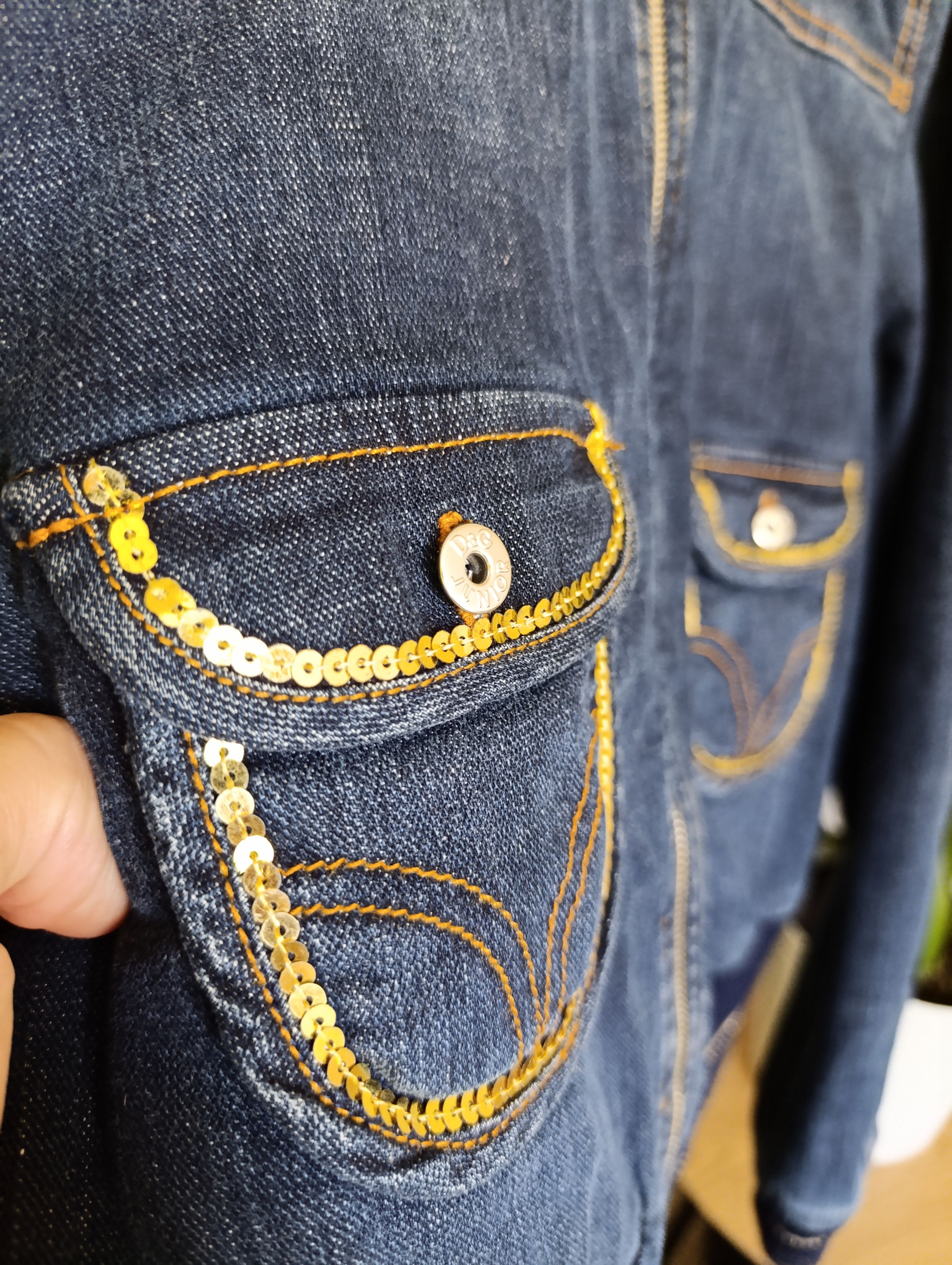 Dolce & Gabbana DOLCE GABBANA Y2K VINTAGE DENIM JACKET JUNIOR Size XS / US 0-2 / IT 36-38 - 12 Thumbnail