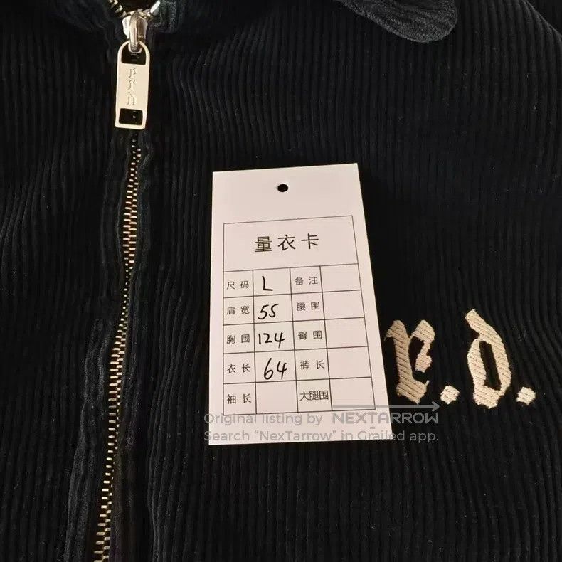 Enfants Riches Deprimes Enfants Riches Deprimes Logo Embroidered Corduroy Zip-Up P Size US L / EU 52-54 / 3 - 6 Thumbnail