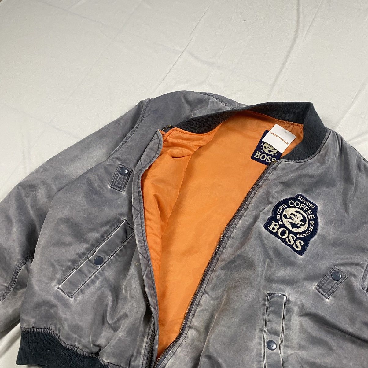 Other Vintage Suntory Boss Coffee Bomber Flight Jacket Size US L / EU 52-54 / 3 - 8 Thumbnail