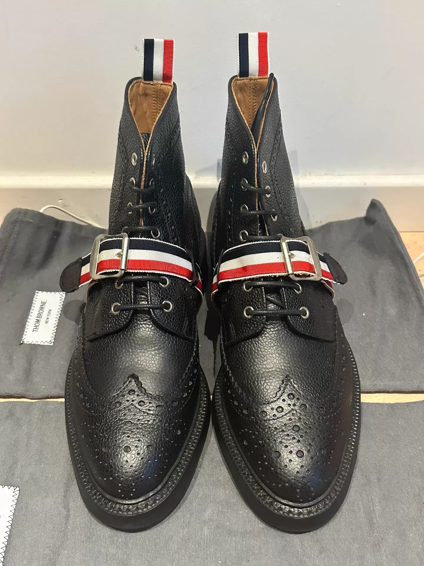 Thom Browne TB Classic High-Top Detachable Laces Dog Tooth Sole 5CM US7 Size US 7 / EU 40 - 1 Thumbnail