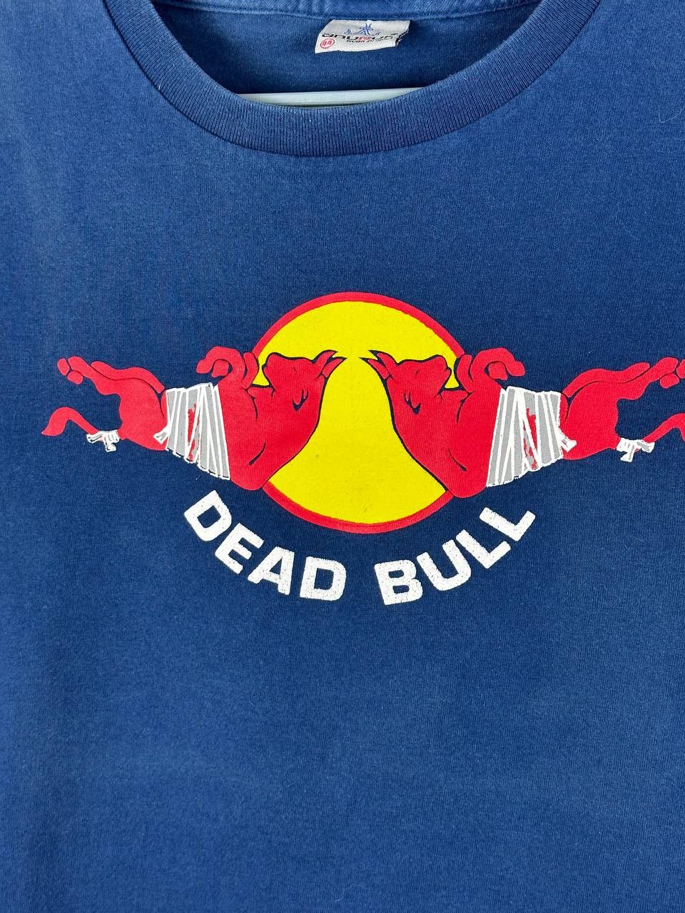 Vintage Vintage 90s Y2K Unfledged Parody Spoof Red Dead Bull T-Shirt Size US M / EU 48-50 / 2 - 7 Thumbnail