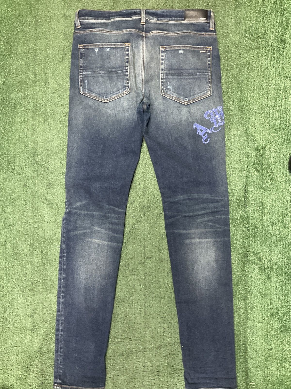 Amiri Amiri Thrasher Stone Indigo Jeans Size US 36 / EU 52 - 5 Thumbnail