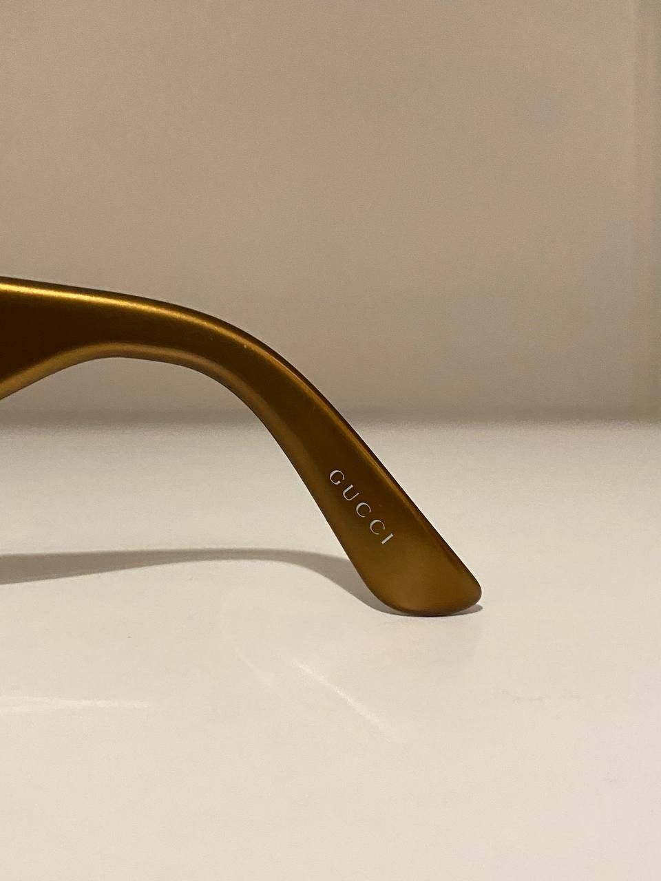 Gucci Gucci Horsebit GG Logo Bamboo Oversized Sunglasses Vintage Size ONE SIZE - 13 Thumbnail