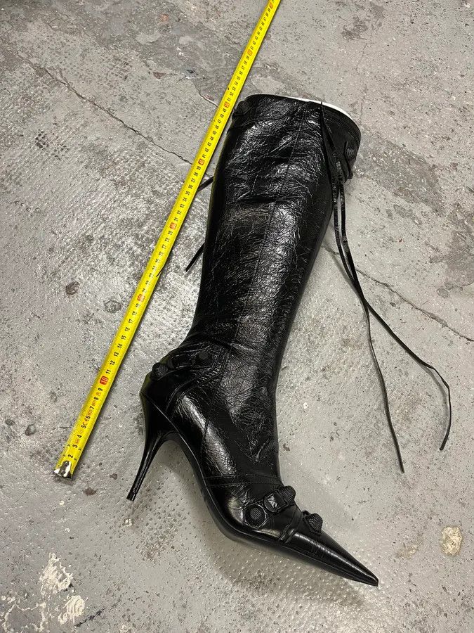 Balenciaga Balenciaga City Cagole 90 Black Heels Boots Size US 7 / IT 37 - 9 Thumbnail