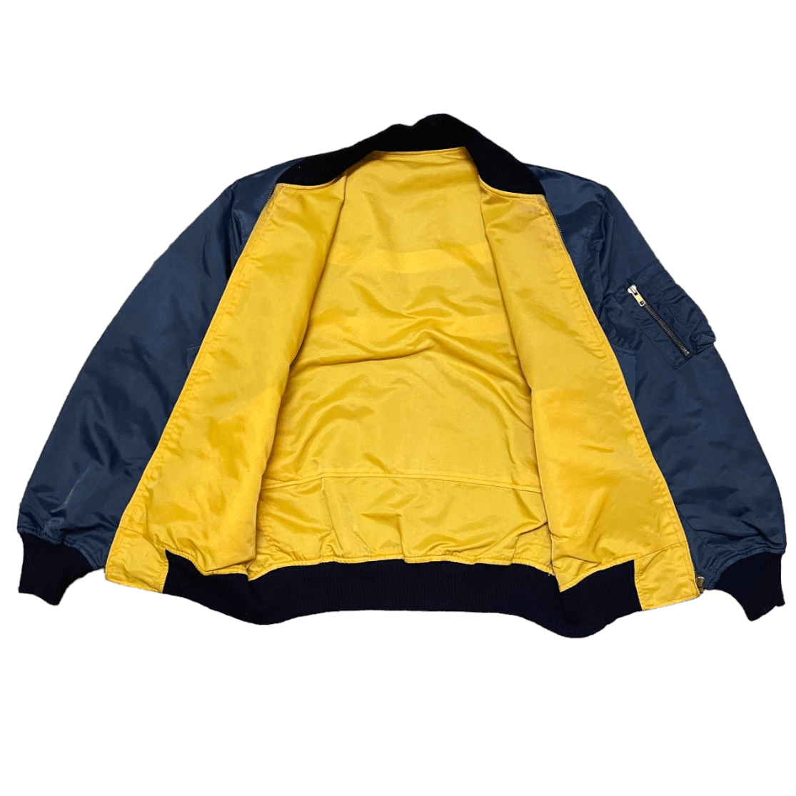 Japanese Brand Vintage Ma 1 Reversible Bomber Jacket by Japanese Brand Size US L / EU 52-54 / 3 - 10 Thumbnail