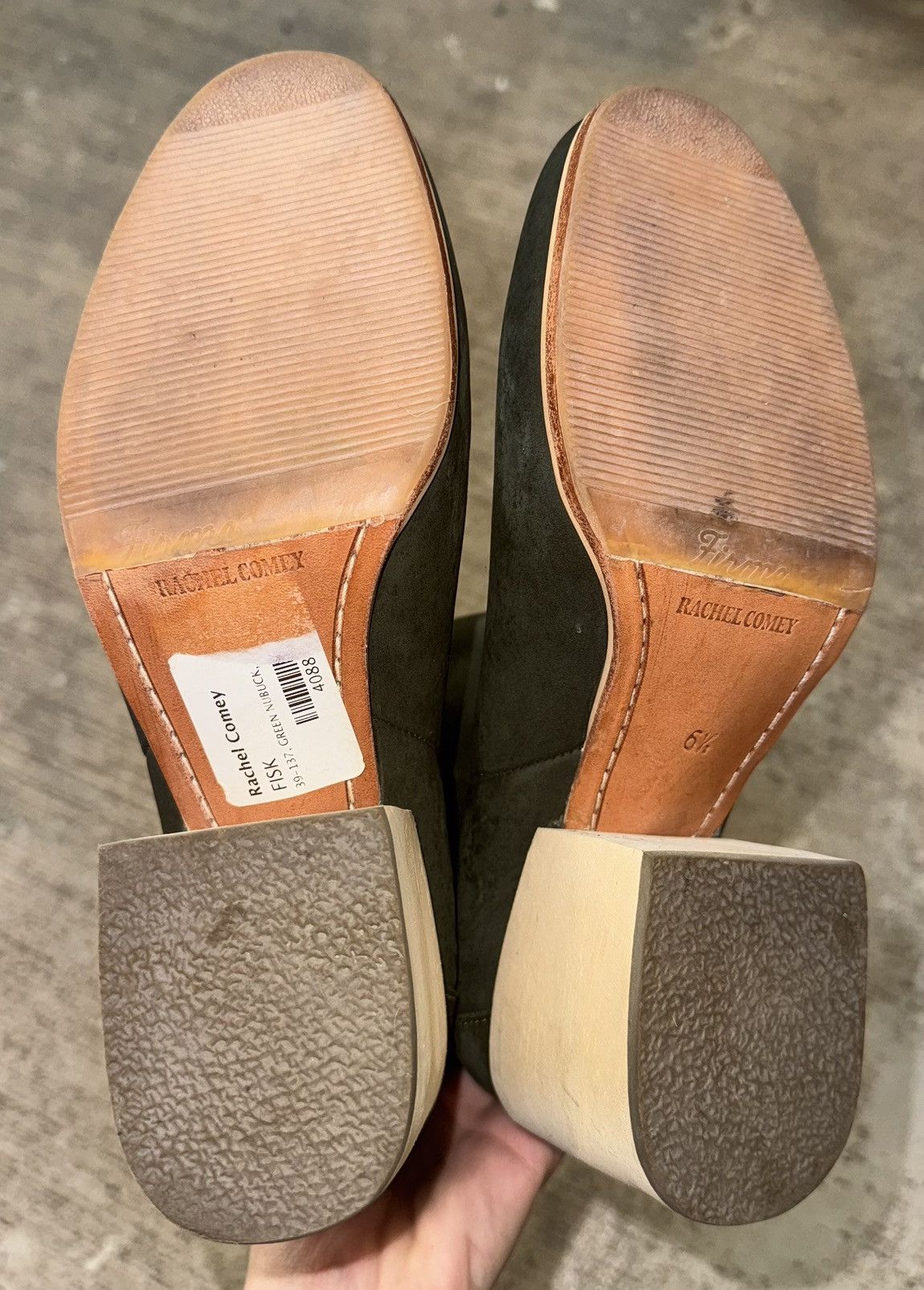 Rachel Comey Rachel Comey Fisk Boots in Green Nubuck Size US 6.5 / IT 36.5 - 8 Thumbnail