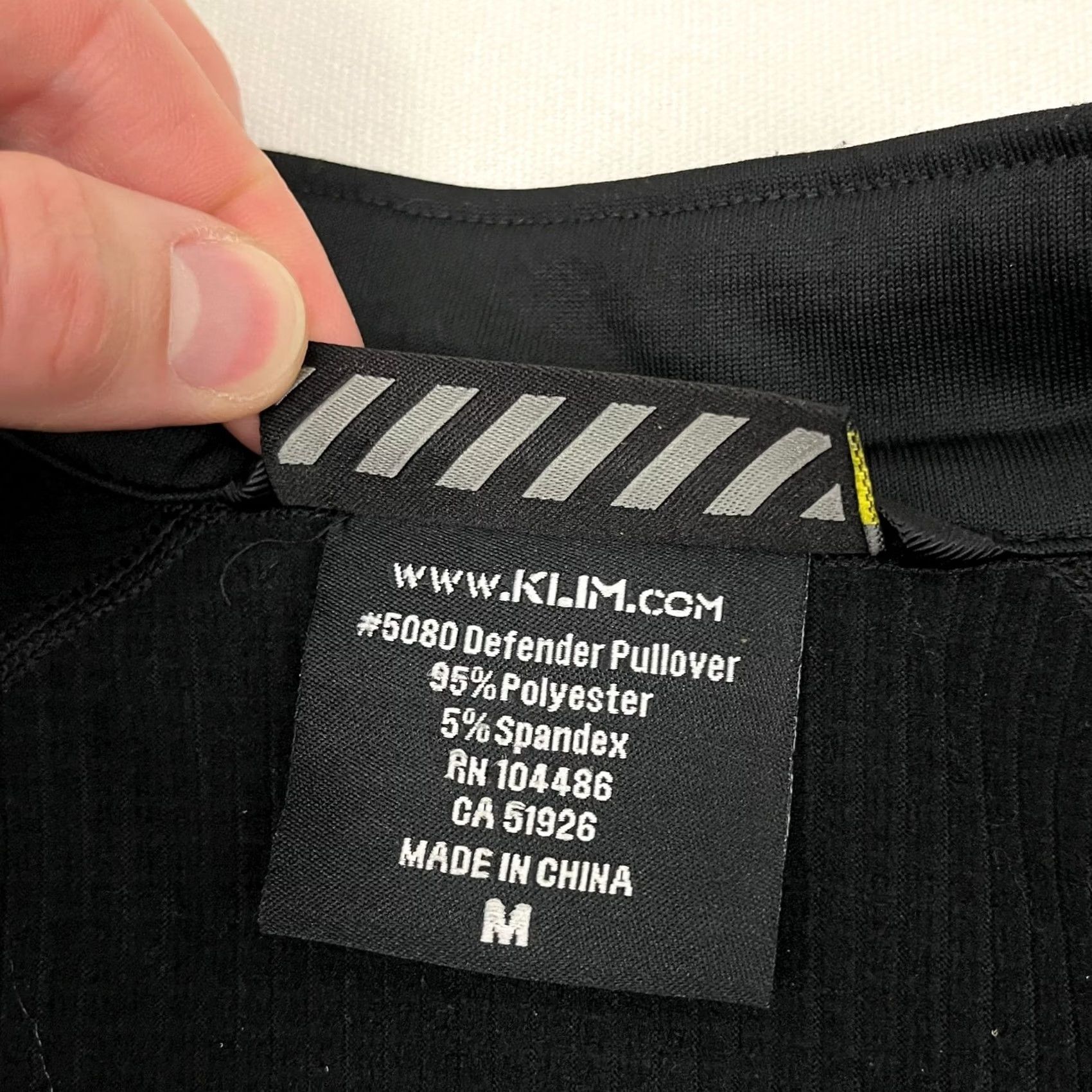 Vintage Klim Defender Pullover Mens M Black Fleece Lined Quarter Zip Active Sweatshirt Size US M / EU 48-50 / 2 - 3 Thumbnail