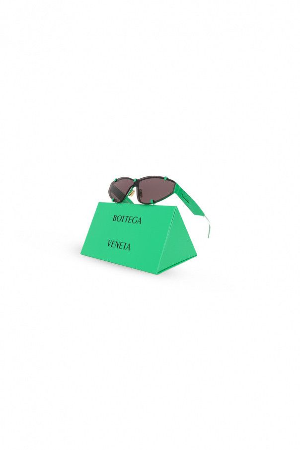 Bottega Veneta o1n1vont0924 Size: OS / Grip Metal Shield Sunglasses Green Size ONE SIZE - 3 Thumbnail