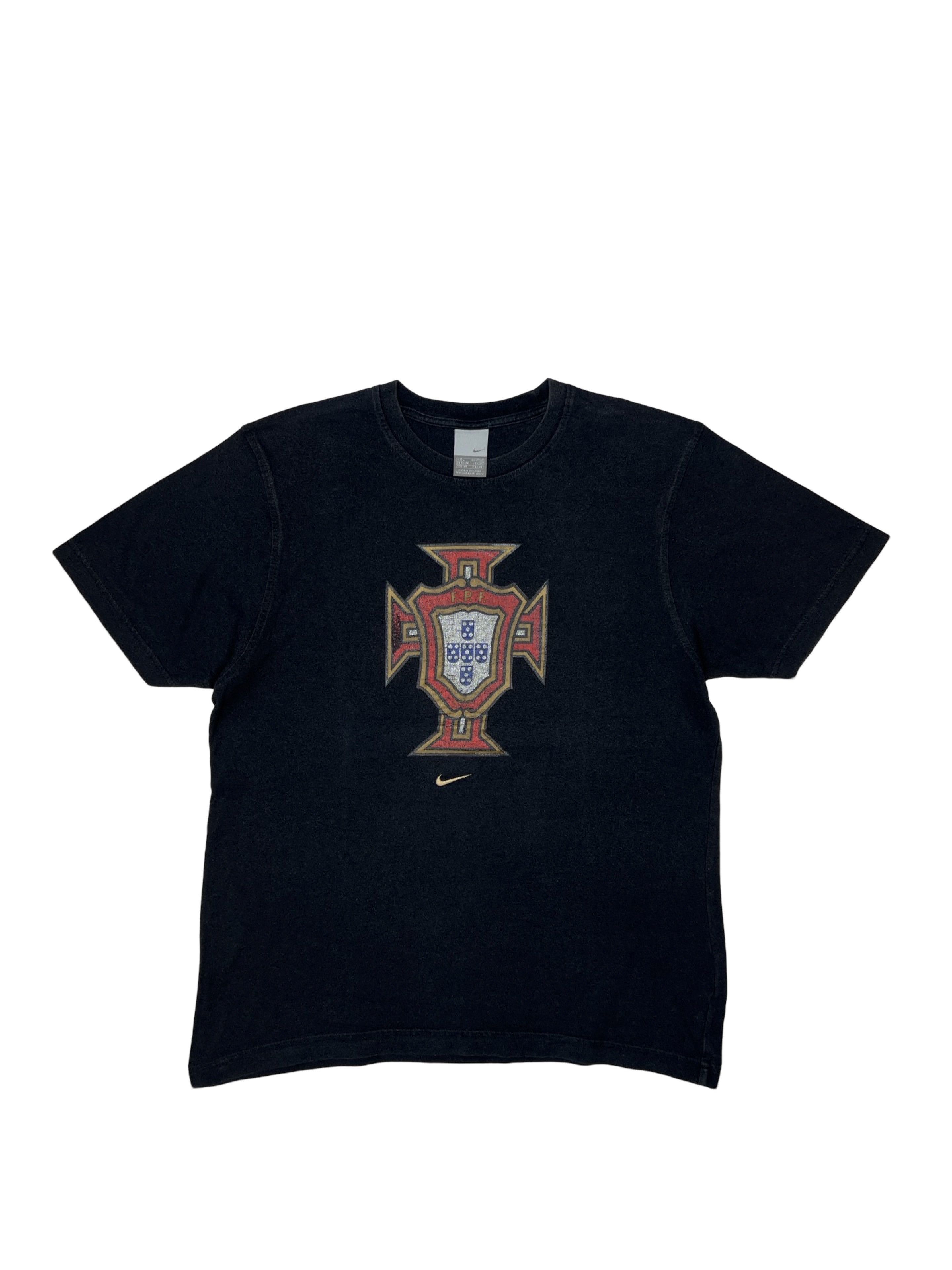 Nike × Vintage 00s Nike Portugal Center Swoosh Logo Tee Size US M / EU 48-50 / 2 - 1 Thumbnail