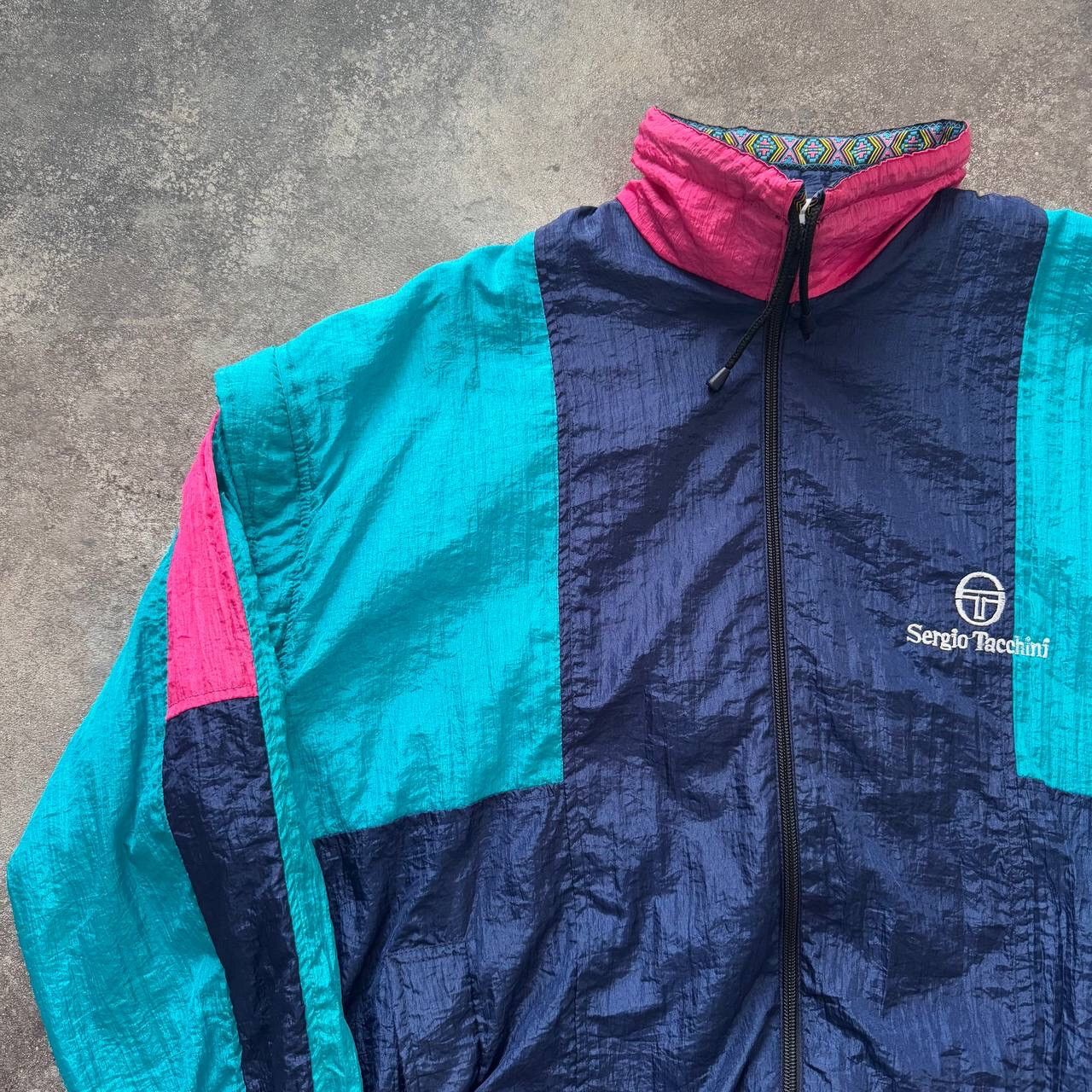 Sergio Tacchini 80s Sergio Tacchini Vintage Retro Track Jacket Size US M / EU 48-50 / 2 - 6 Thumbnail
