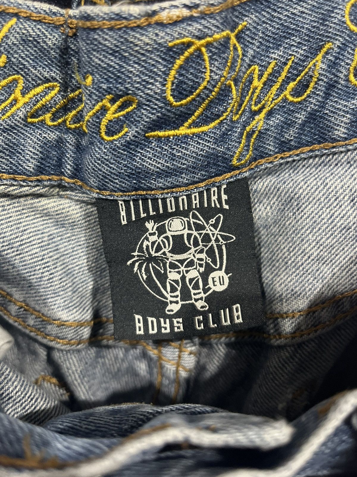 Billionaire Boys Club Billionaire Boys Club Yellow Stitch Blue Denim Jeans Size US 32 / EU 48 - 7 Thumbnail