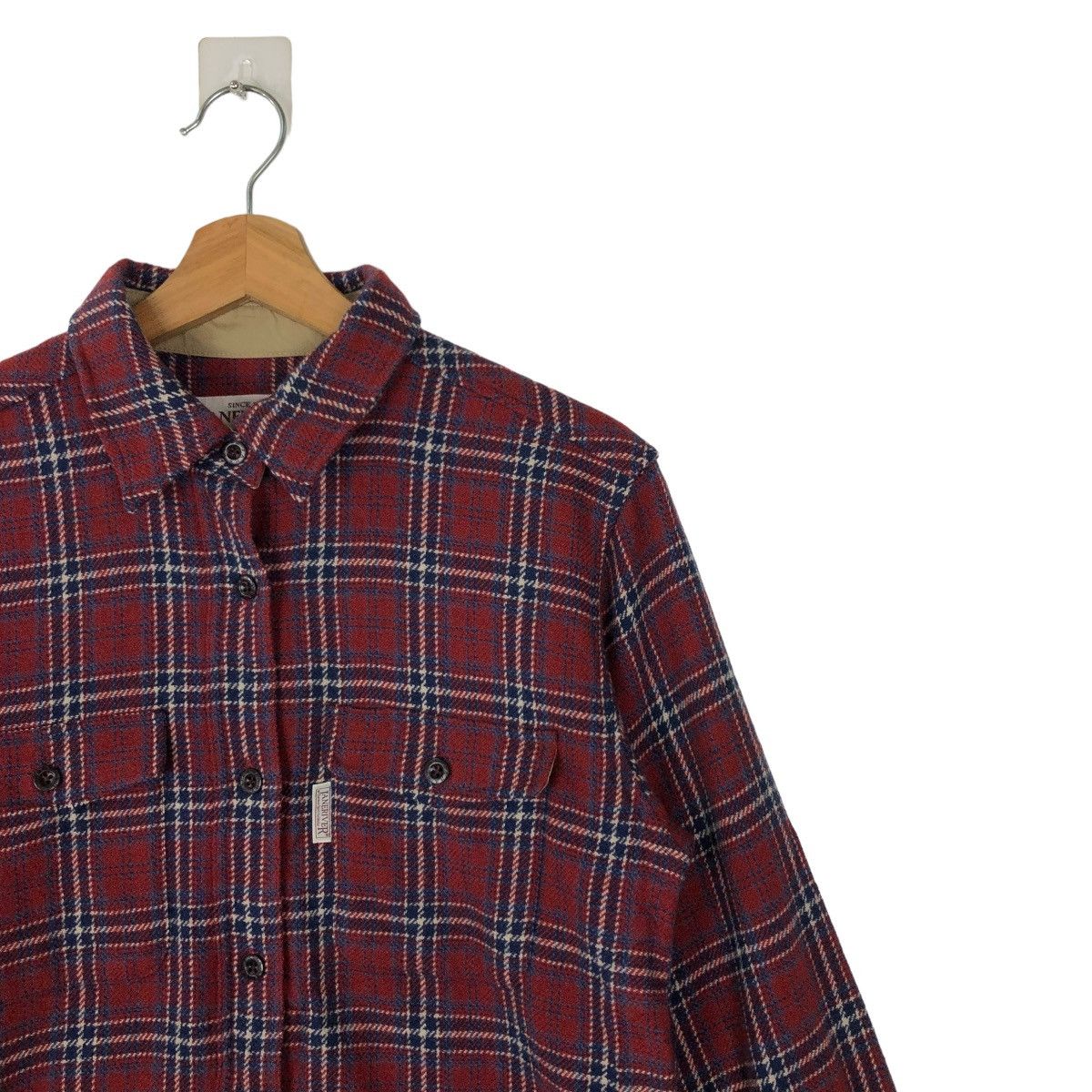 Japanese Brand 🔥VINTAGE SHIRT FLANNEL JACKET JANERIVER ISSEY MIYAKE Size US M / EU 48-50 / 2 - 5 Thumbnail