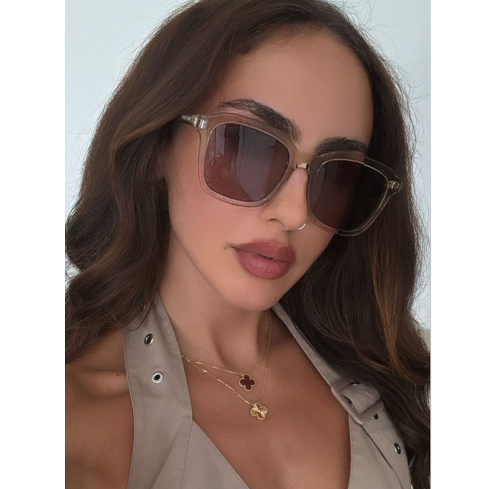 SALE! NEW Saint Laurent SL457 Beige Unisex Sunglasses display picture 1