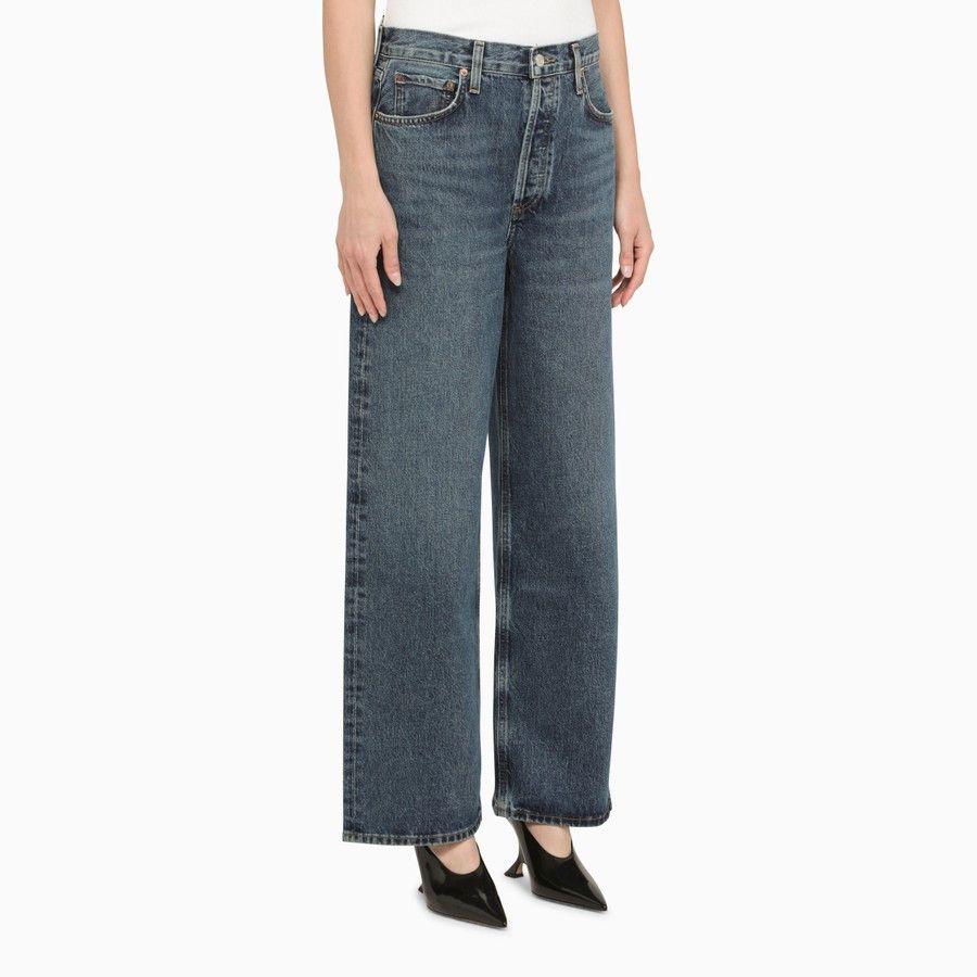 Agolde o1d2blof0724 Denim Jeans in Dark Blue Size 26" / US 2 / IT 38 - 3 Thumbnail