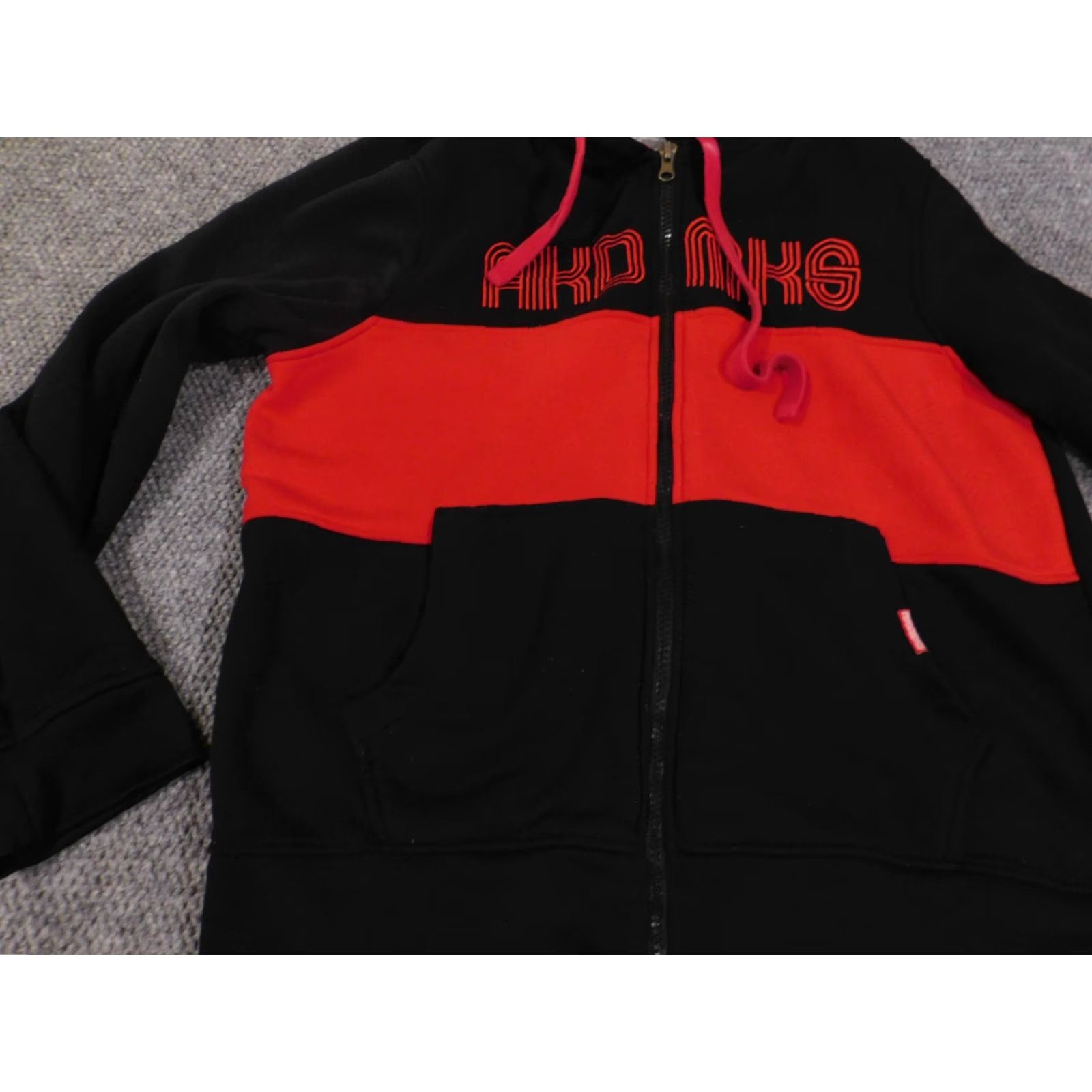 Akademiks akademiks Hoodie 3XL Black Mens Full Zip Hooded Pullover Vintage Grunge Hip Hop Logo Pockets 90s American Sports Mens Size US XXL / EU 58 / 5 - 3 Thumbnail