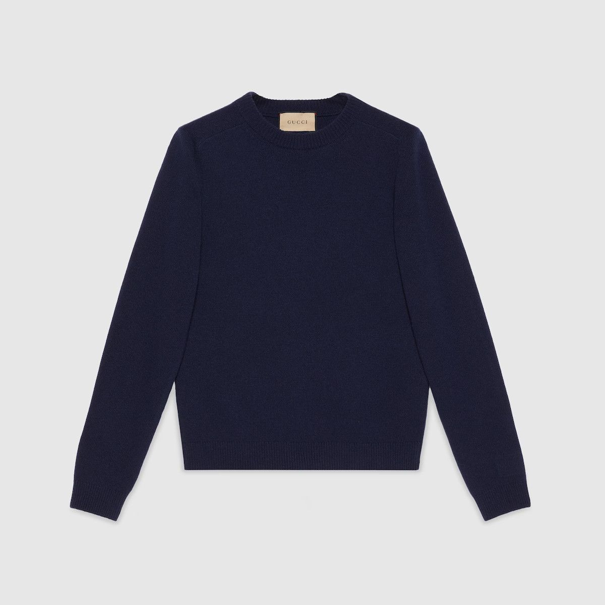 スウェット・トレーナー GUCCI DARK BLUE WOOL KNITWEAR Gucci GUCCI SWEATER KNITWEAR MONOGRAM WOOL 694786 XKCD5 4804