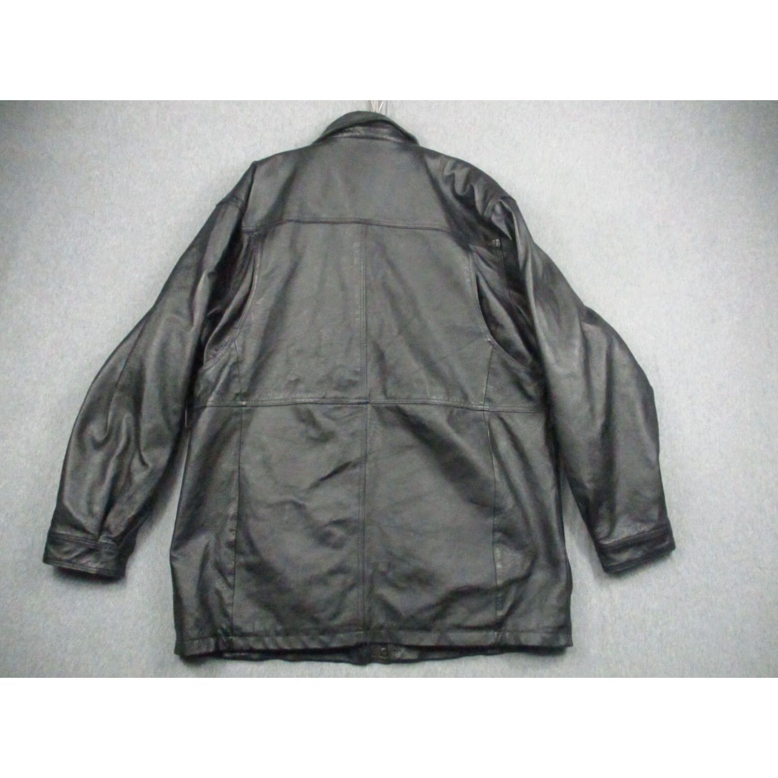 Vintage VINTAGE Wilda Genuine Leather Jacket XL Heavy Duty Lined Black Size US XL / EU 56 / 4 - 3 Thumbnail