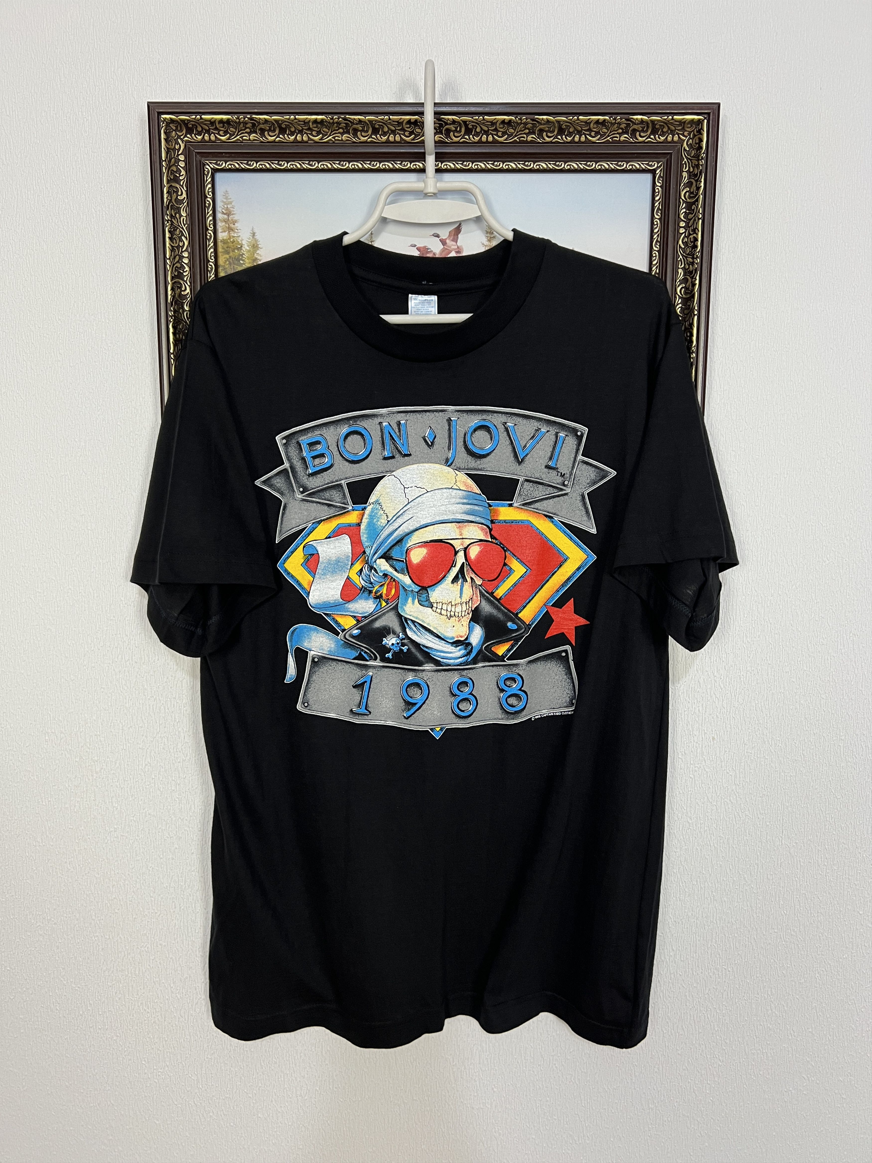 Vintage Bon Jovi The Brotherhood Tour Rock Band Shirt Tee Over Print Size US L / EU 52-54 / 3 - 1 Thumbnail