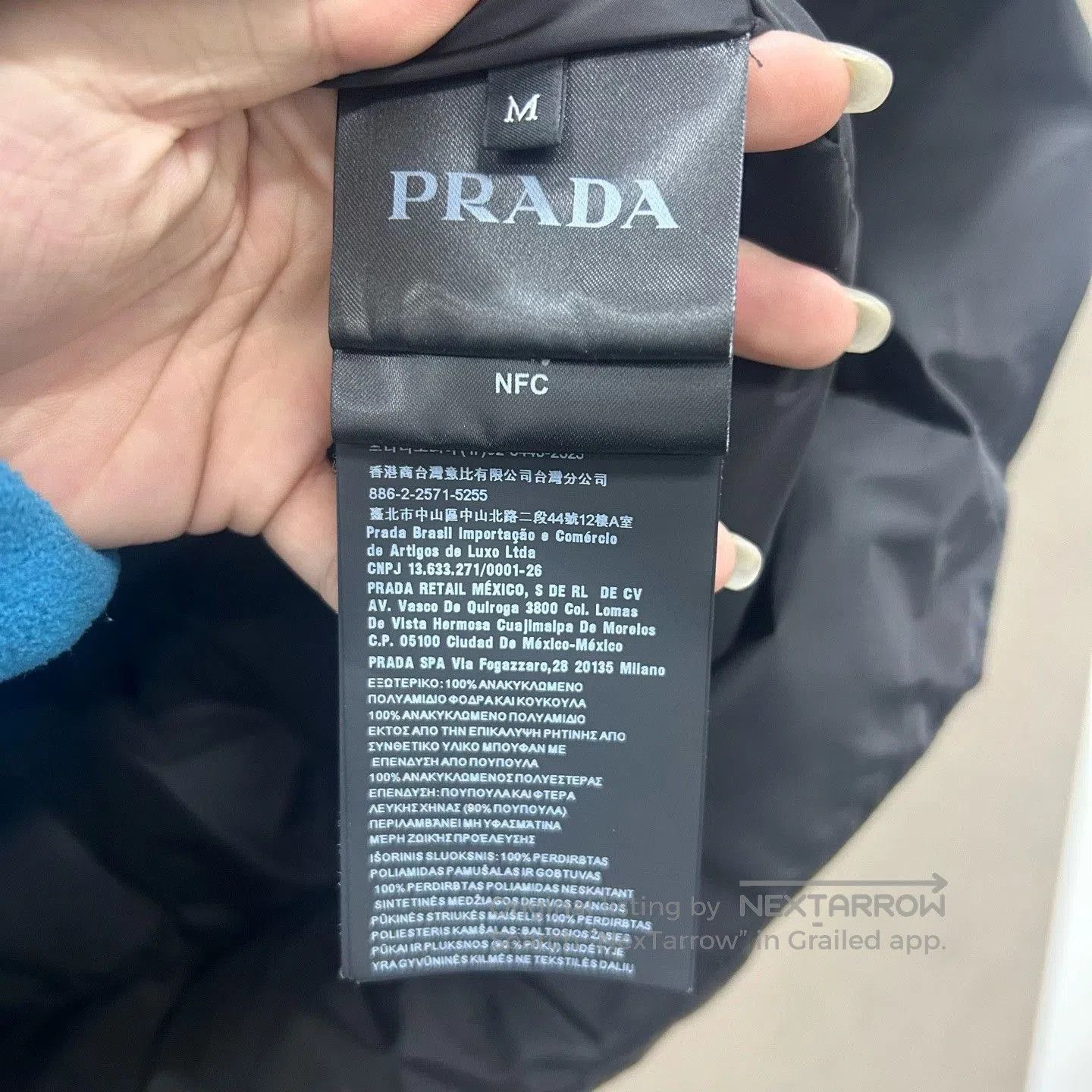 Prada prada nylon down jacket with hidden hood. Size US M / EU 48-50 / 2 - 6 Thumbnail