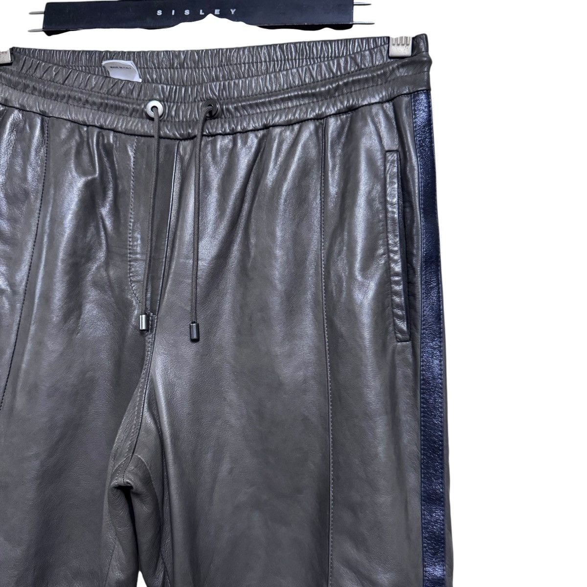 Brunello Cucinelli Brunello Cucinelli Leather Drawstrings Pants Size 29" - 6 Thumbnail