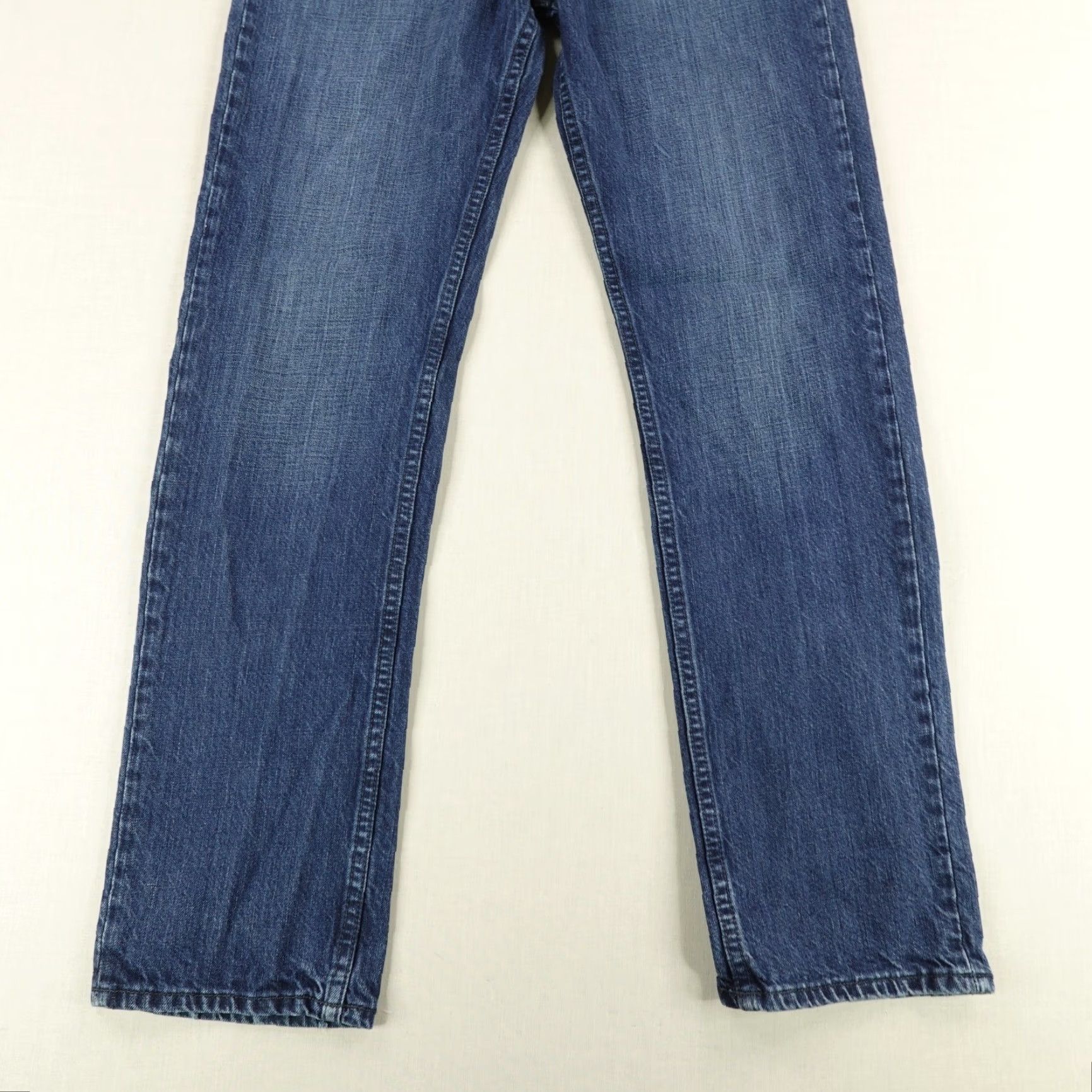 RVCA RVCA Jeans Mens 30 Blue DenIM Faded Straight Leg Button Fly Regular 31 Inseam Outdoor Pockets Logo Style: Straight Mens Jeans Size US 30 / EU 46 - 3 Thumbnail