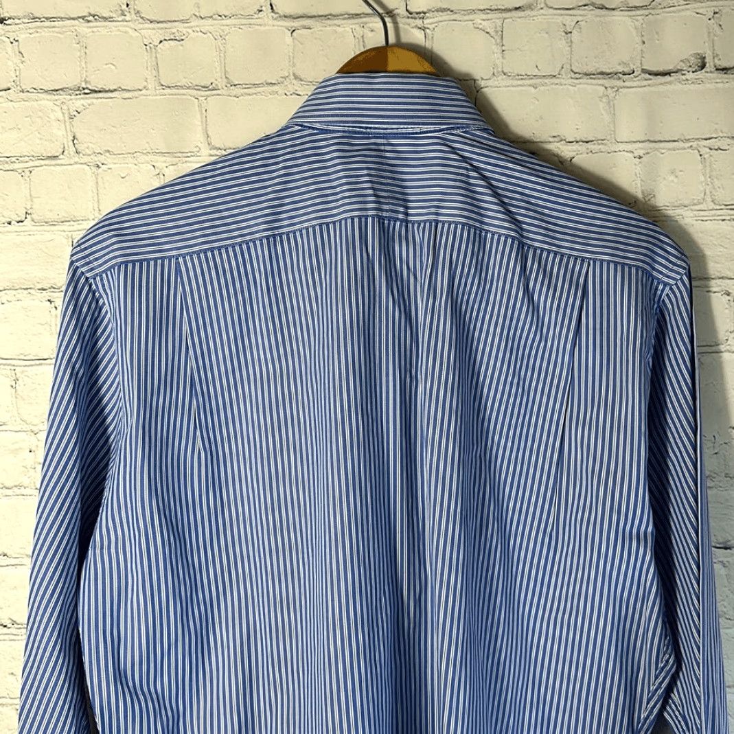 Peter Millar Peter Millar Performance Poplin Striped Sport Shirt 15 1/2R Men Long Sleeve Mulitcolor (Multicolor) Size US L / EU 52-54 / 3 - 4 Thumbnail