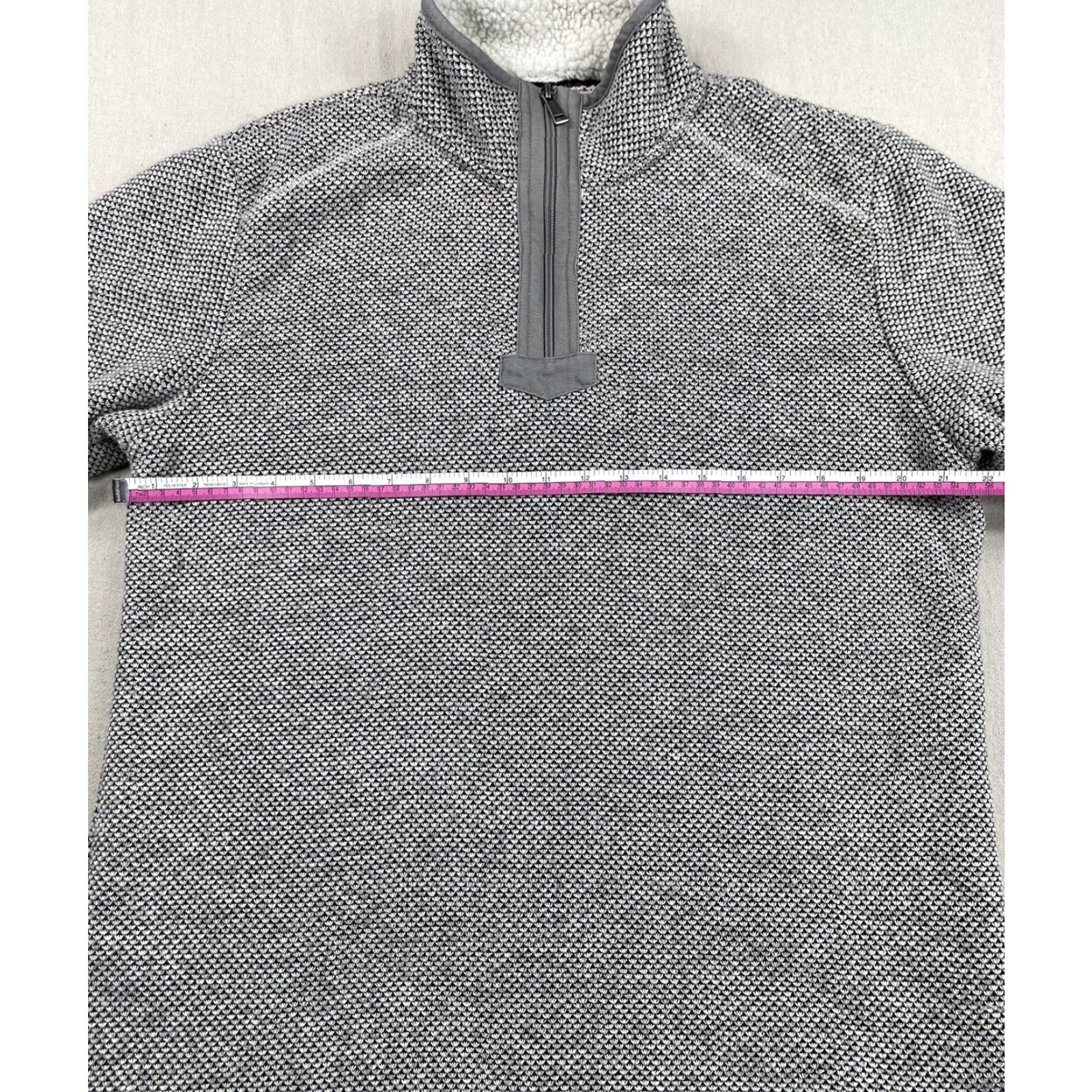 Orvis Orvis Mens M Fleece Sherpa Lined 1/4 Zip Pullover Sweatshirt Sweater Grey Size US M / EU 48-50 / 2 - 5 Thumbnail