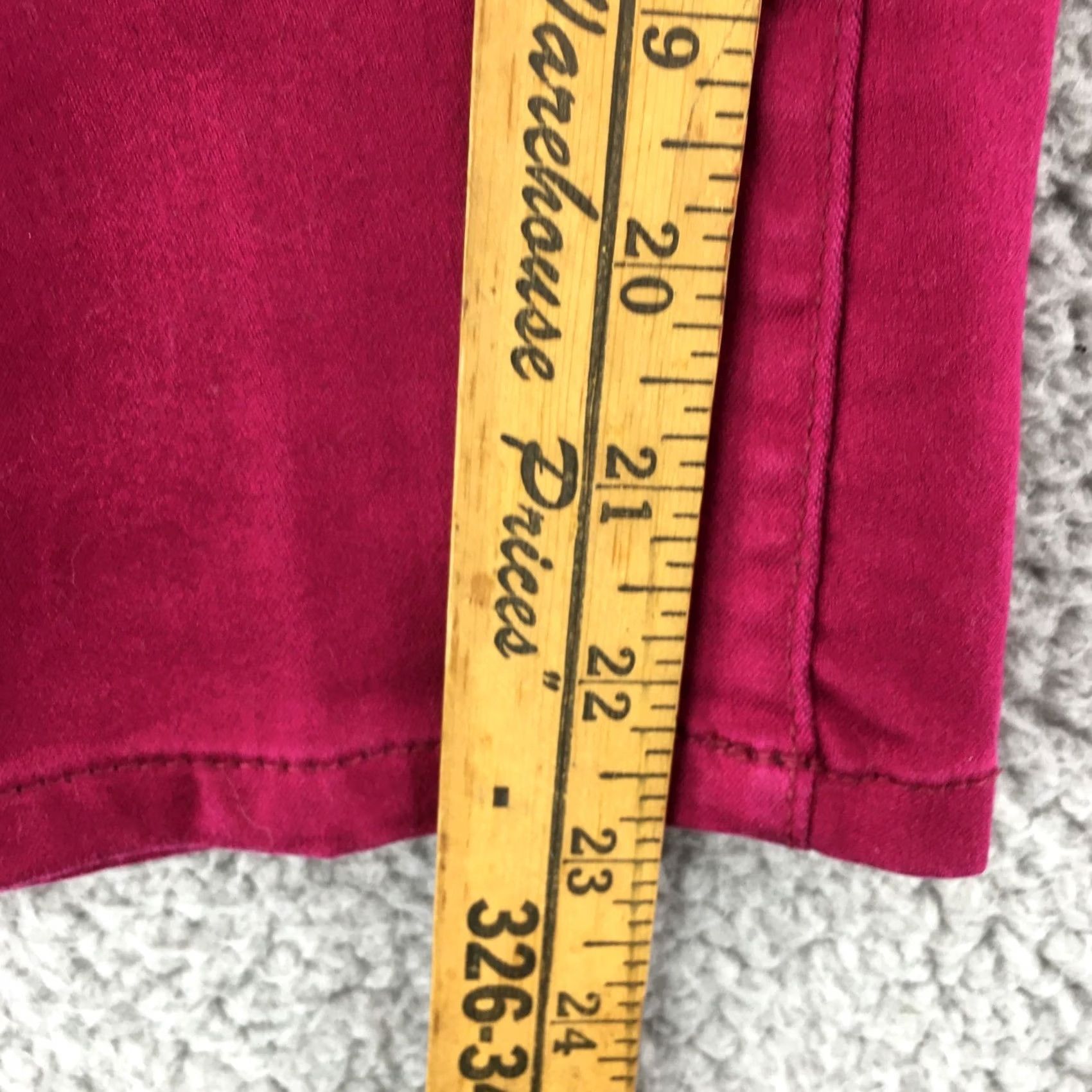 Vintage VINTAGE: No Joe Fresh Slim Straight Leg Pants Womens 12 Magenta Flat Front Mid Rise Zip Fly Shirt? Size 34" / US 12 / IT 48 - 7 Thumbnail