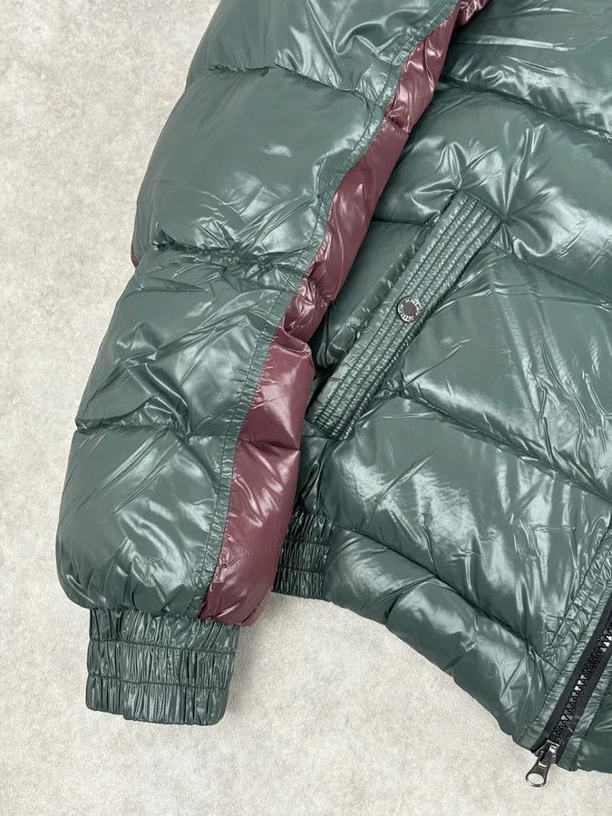 Vintage Massimo Rebecchi Green & Bordeaux Extra Hooded Puffer Jacket Size US M / EU 48-50 / 2 - 10 Thumbnail