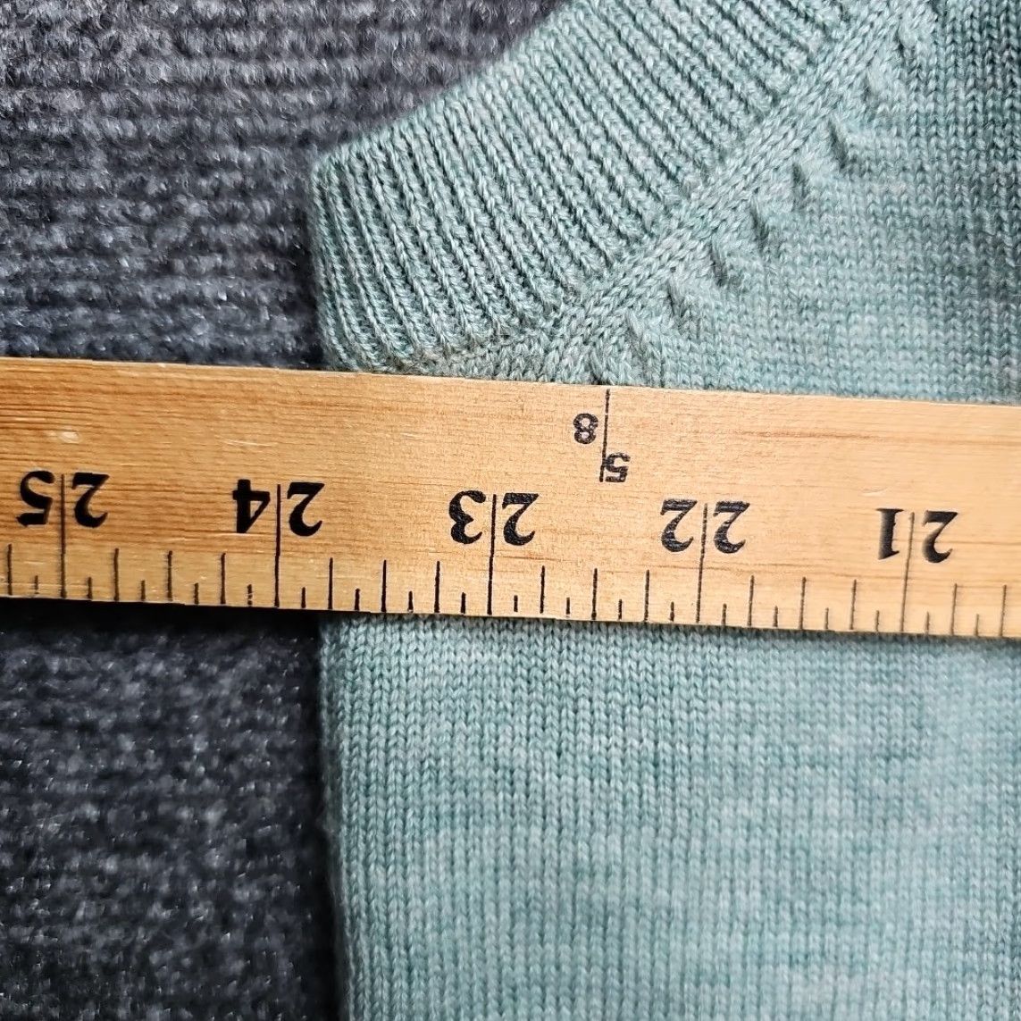 Orvis ORVIS Sweater Vest Men XL Mint Green Merino Wool 1/4 Zip Business Casual Knit Vest Size US XL / EU 56 / 4 - 6 Thumbnail
